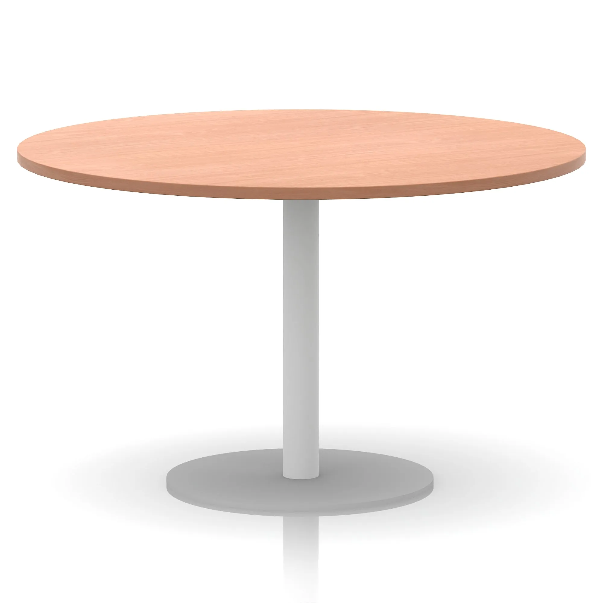 EE - Italia Round Poseur Table White Leg