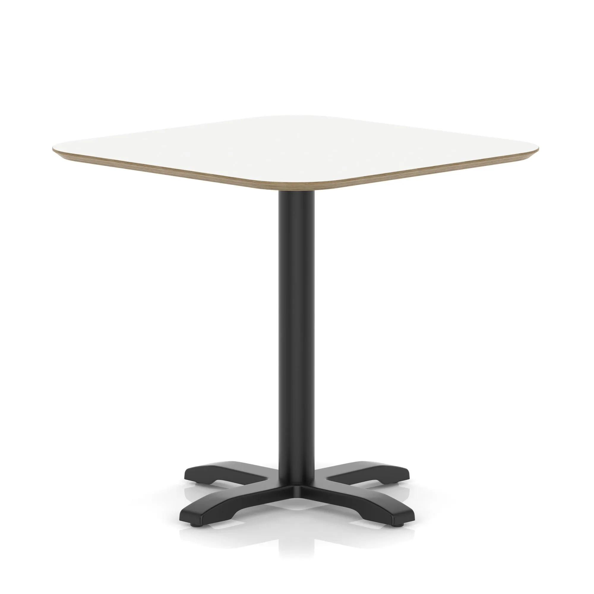 Brixworth Square Coffee Table With Cross Base - Black Leg