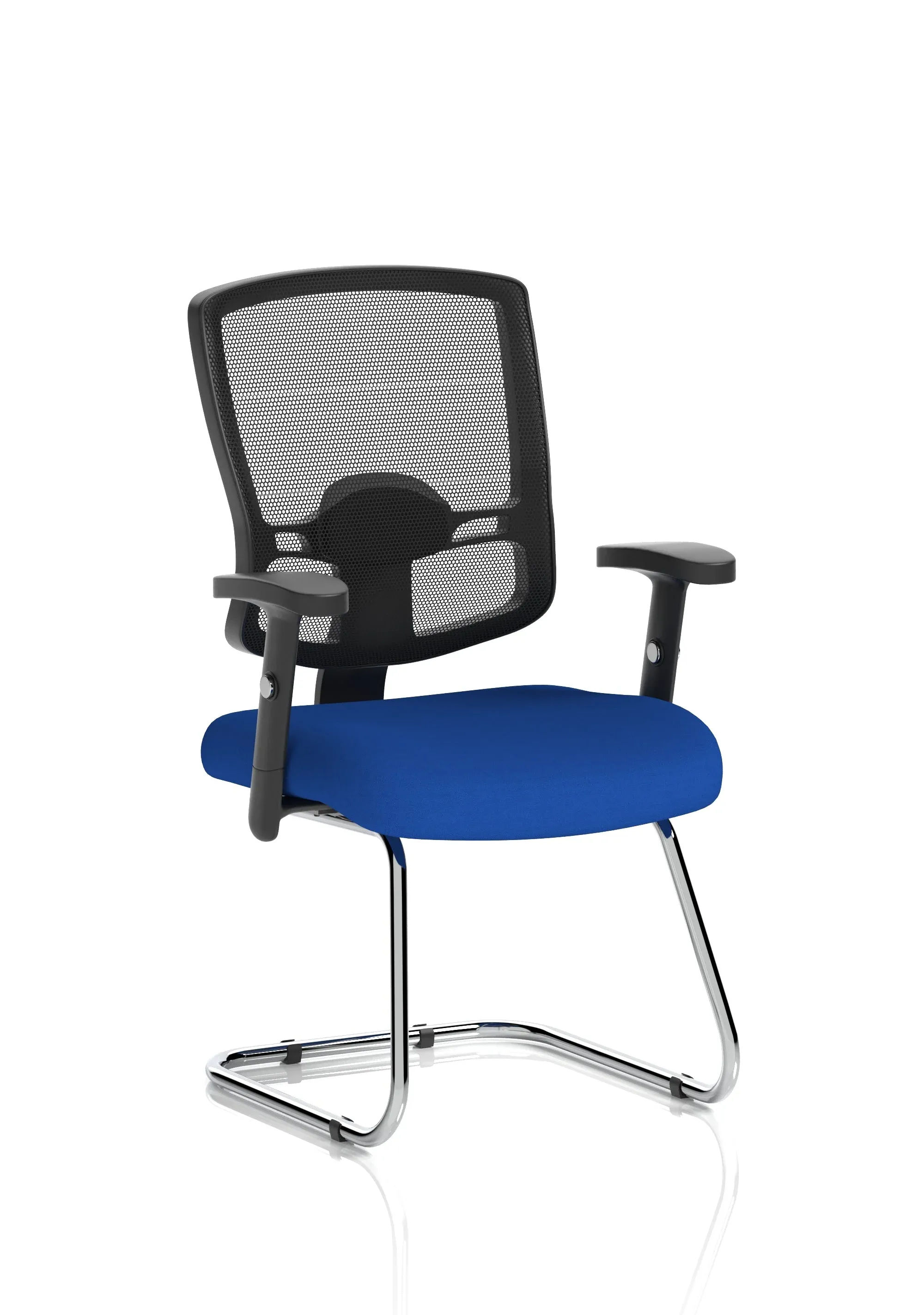 EE - Portland Mesh Back Cantilever Visitor Chair with Arms