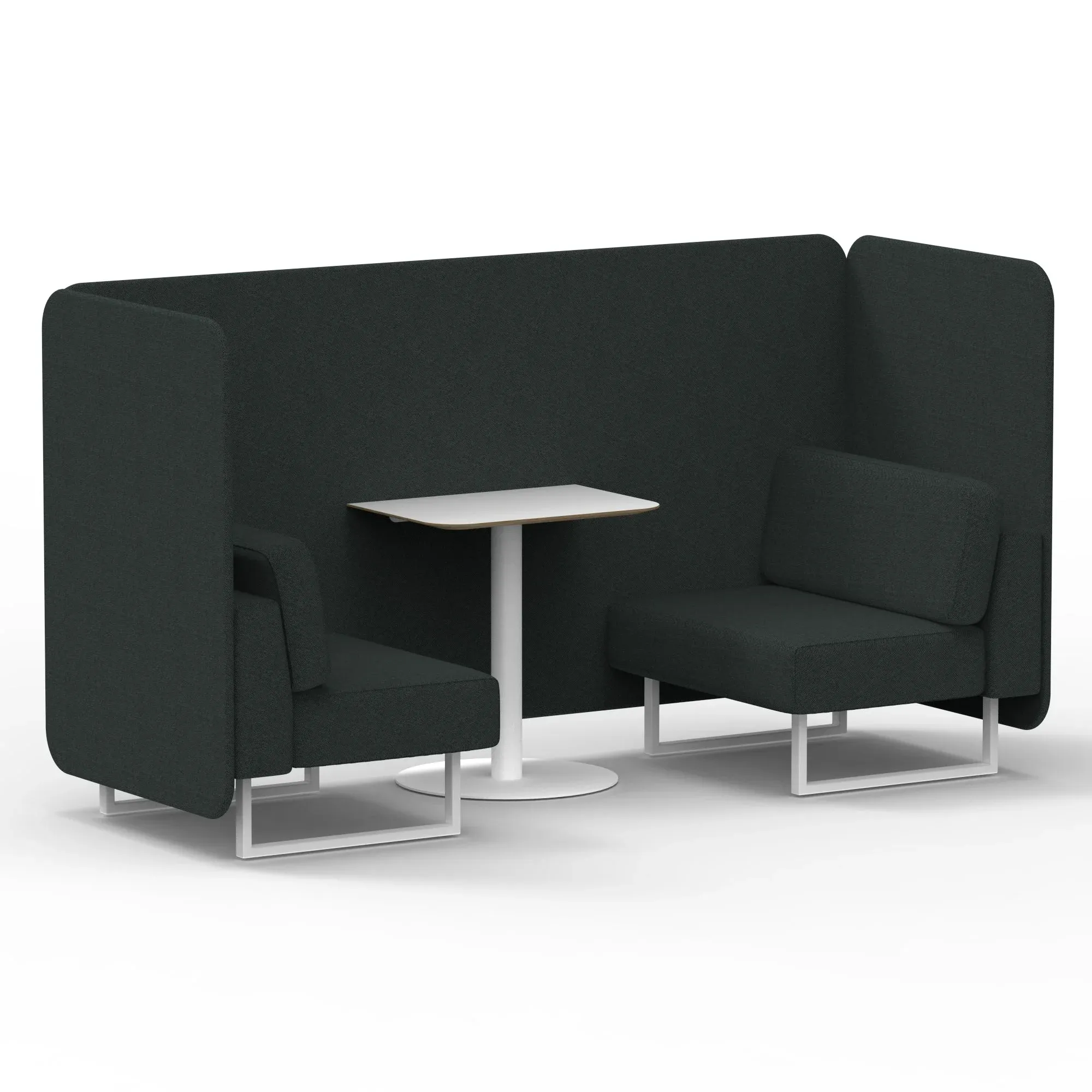 EE - Brixworth Bench Booth With White Table In Single Tone