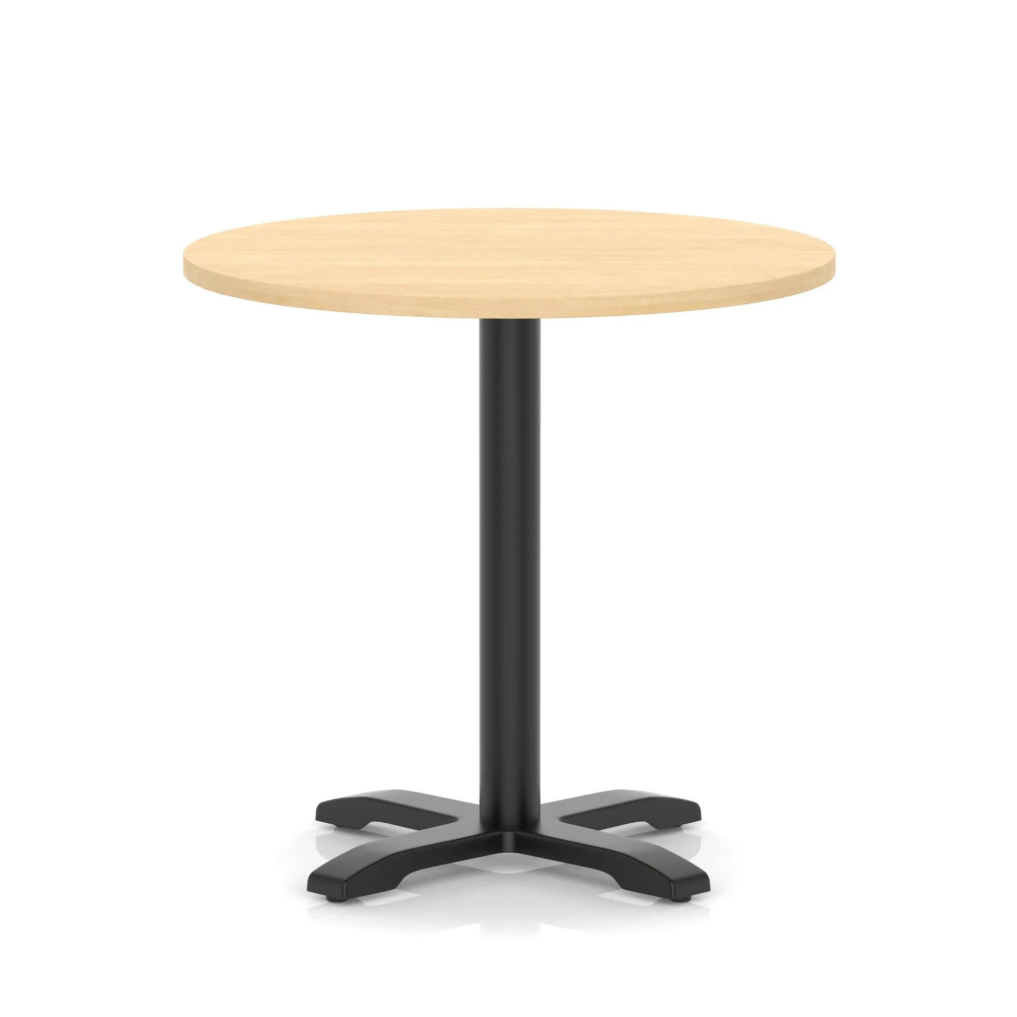 EE - Italia Round Poseur Table With Cross Base Black Leg