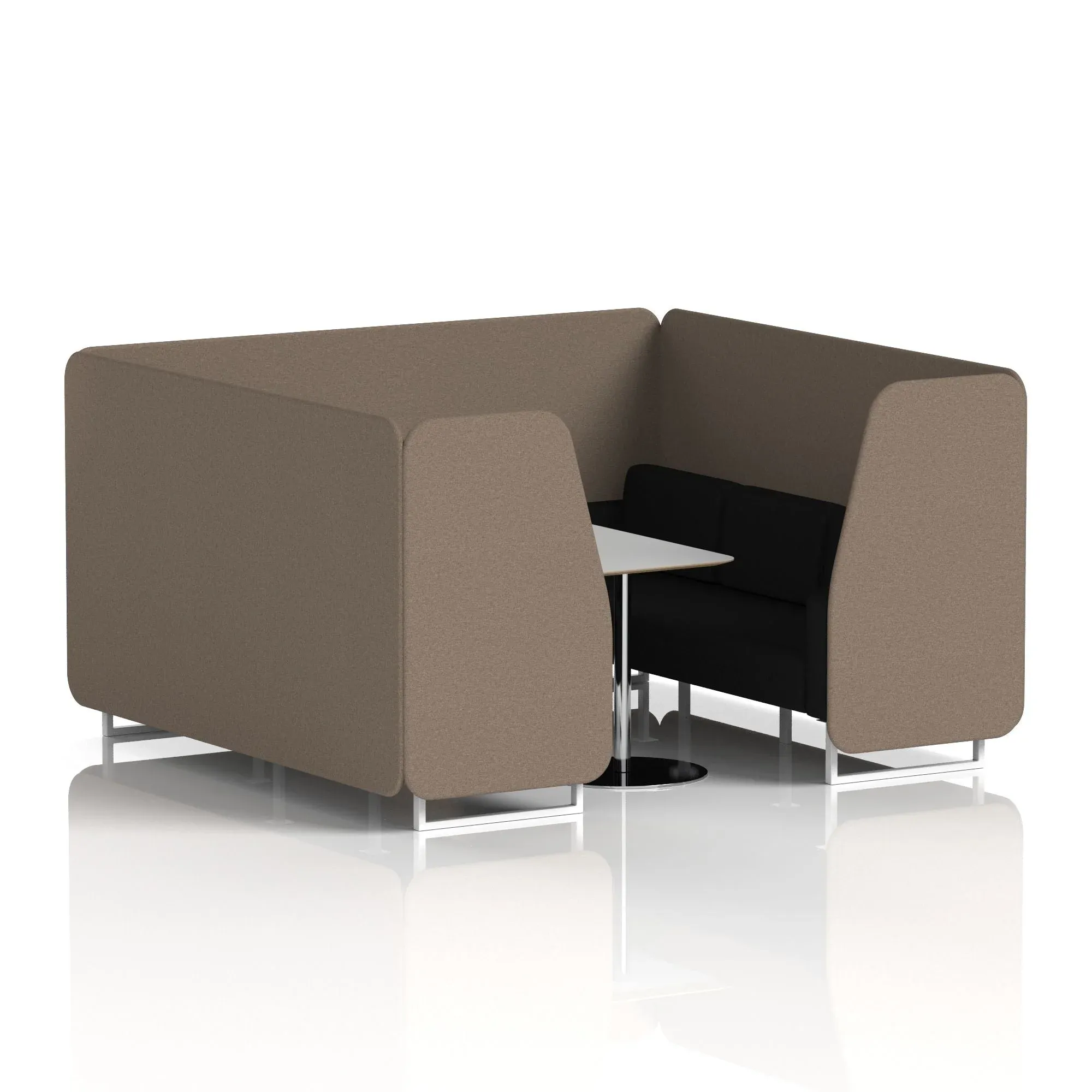 Brixworth Booth With Grey Table In Two Tone