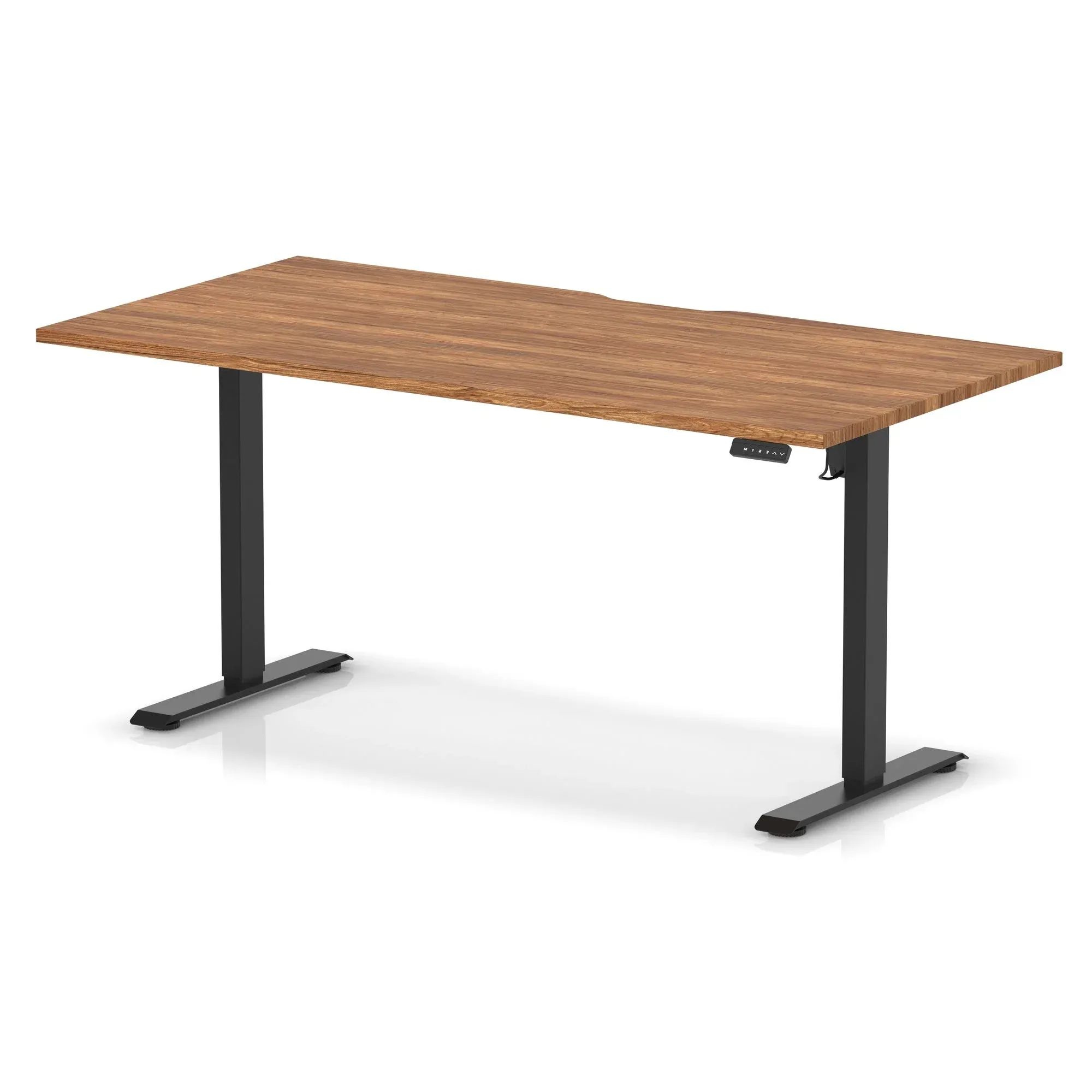 Air Lite Height Adjustable Desk With Scalloped Edge