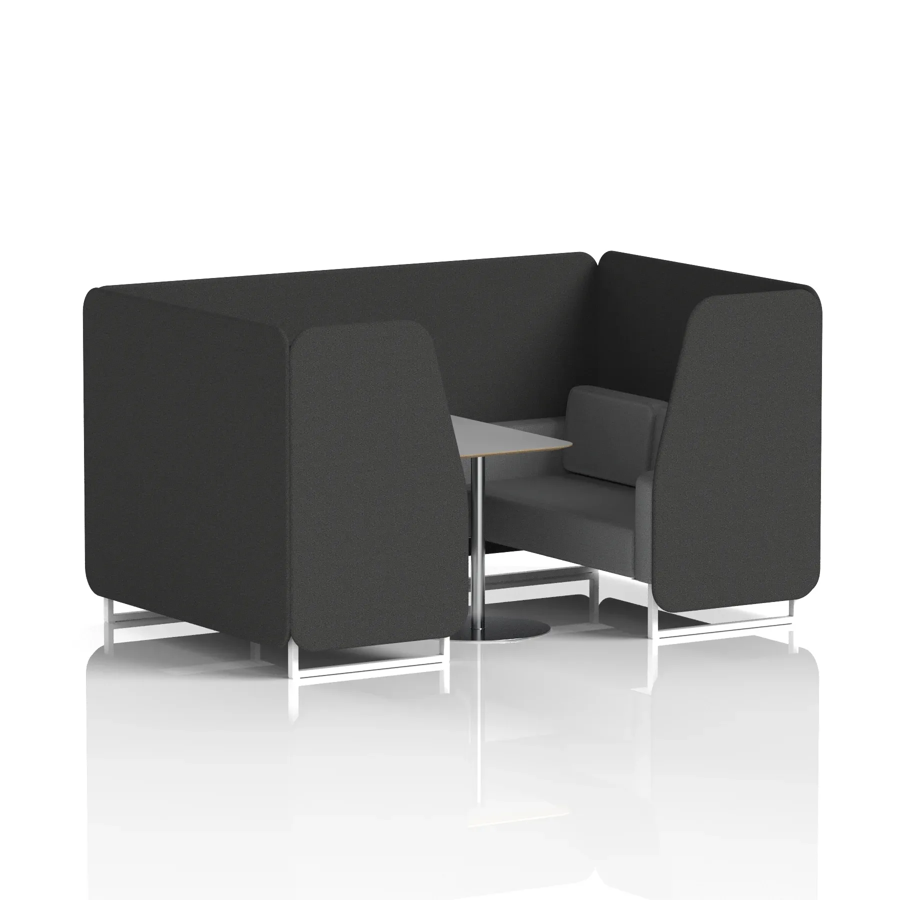 Brixworth Booth With Grey Table In Two Tone