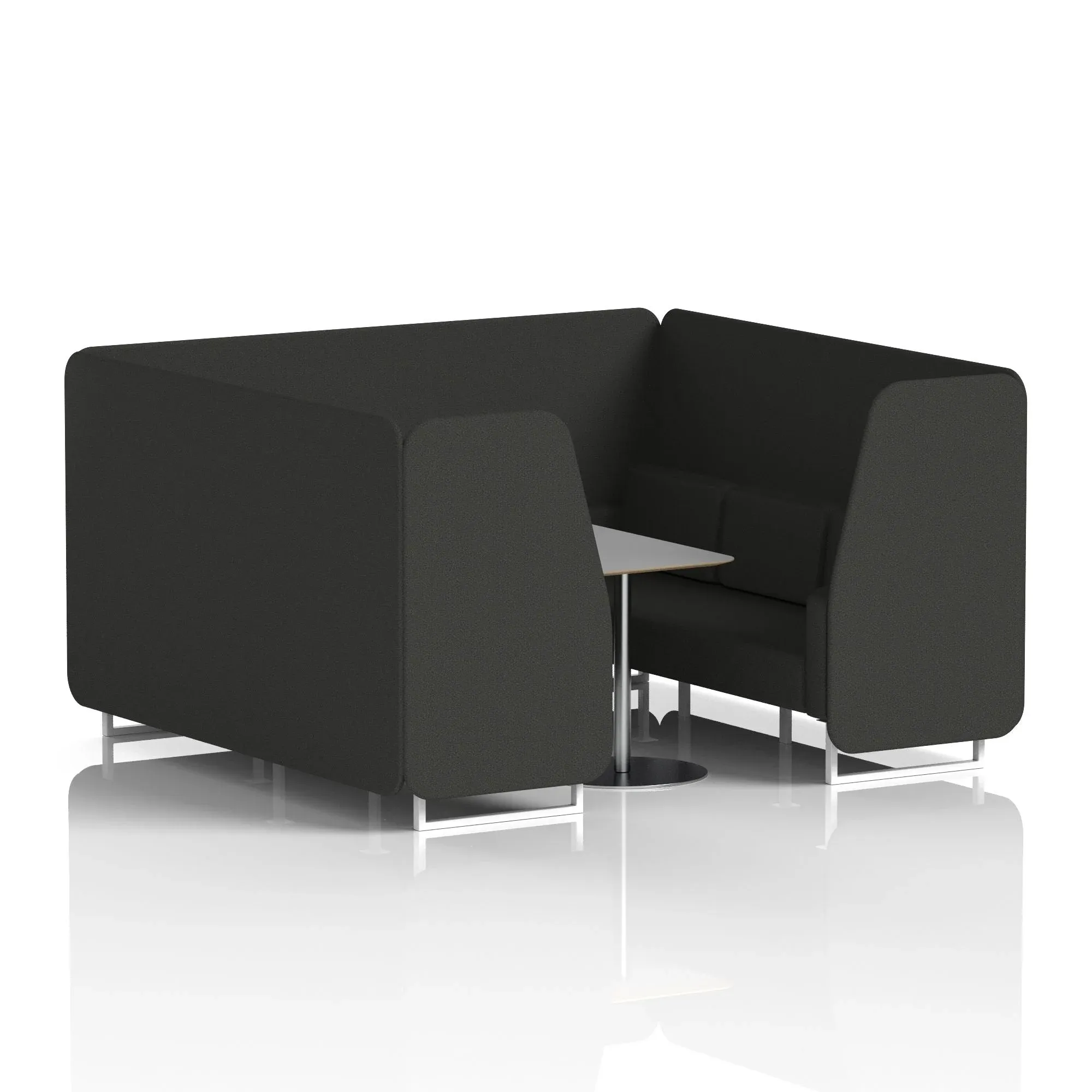 Brixworth Booth With Grey Table In Single Tone