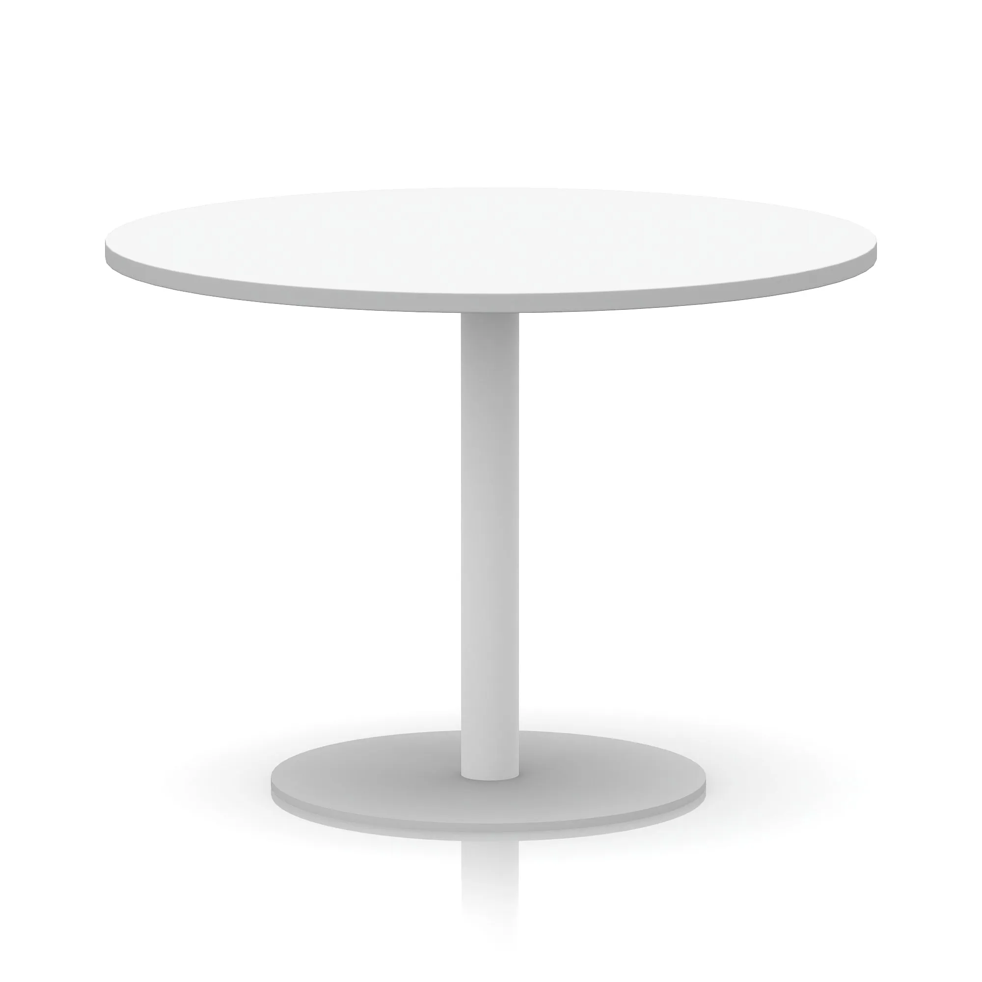 EE - Italia Round Poseur Table White Leg