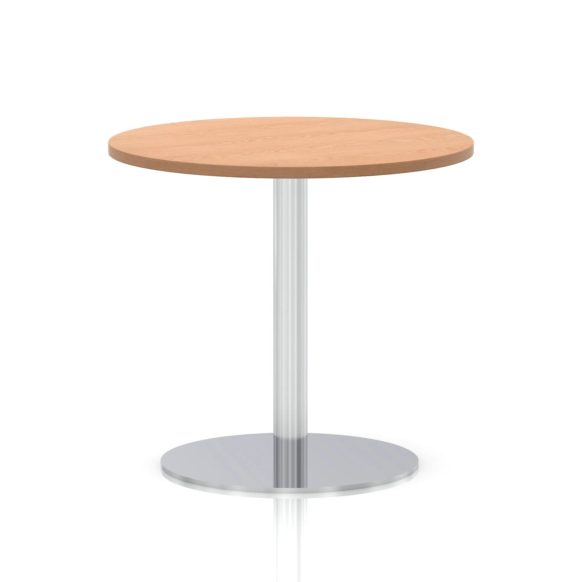 EE - Italia Round Poseur Table Silver Leg