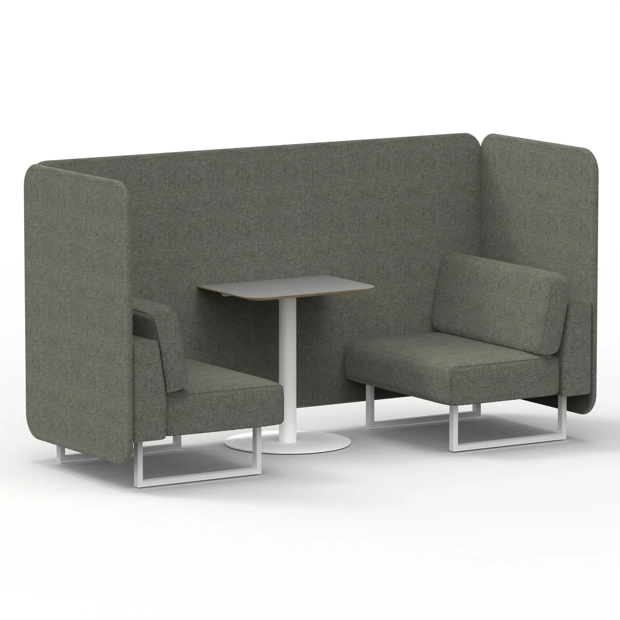EE - Brixworth Bench Booth With Grey Table In Single Tone