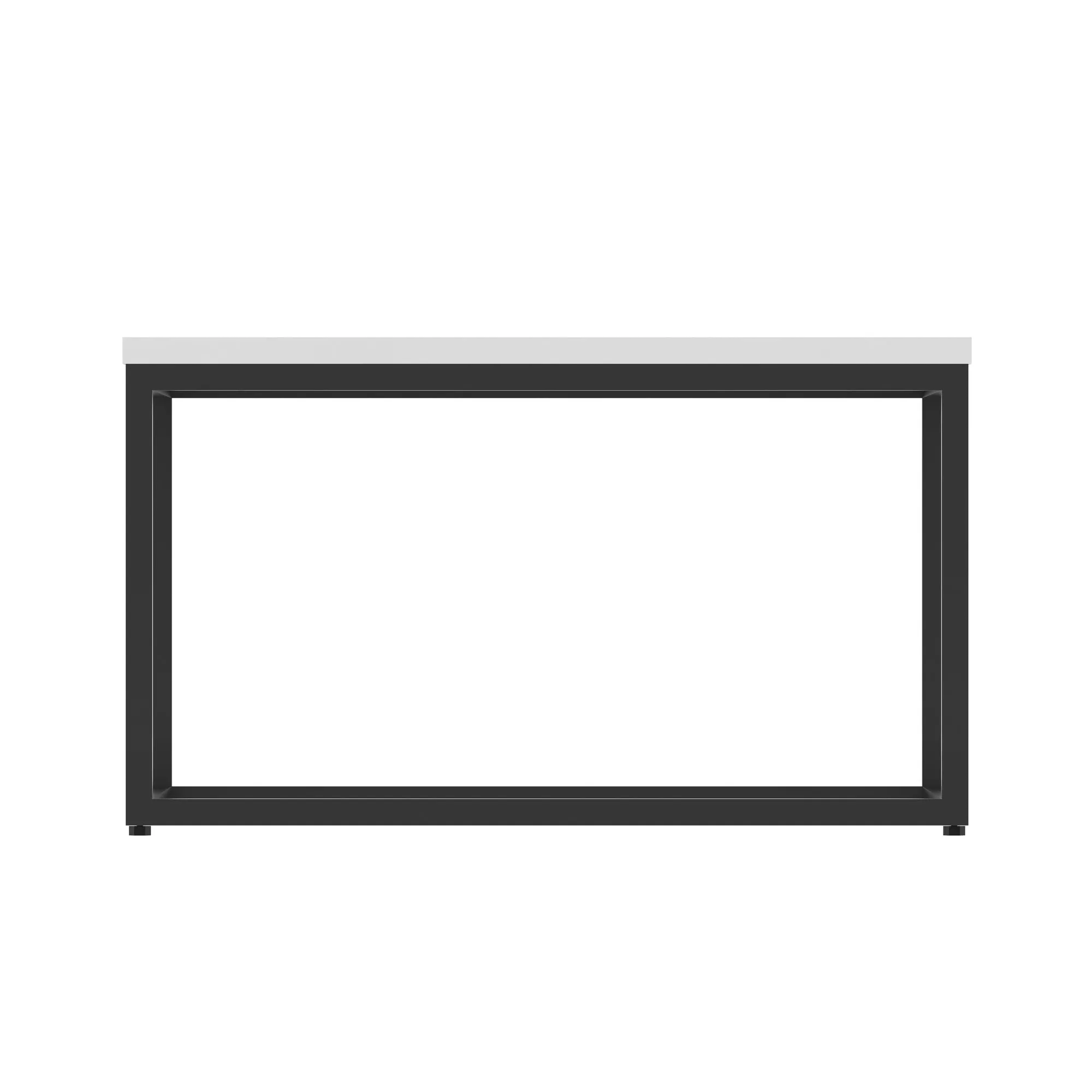 Impulse Square Coffee Table With Metal Frame