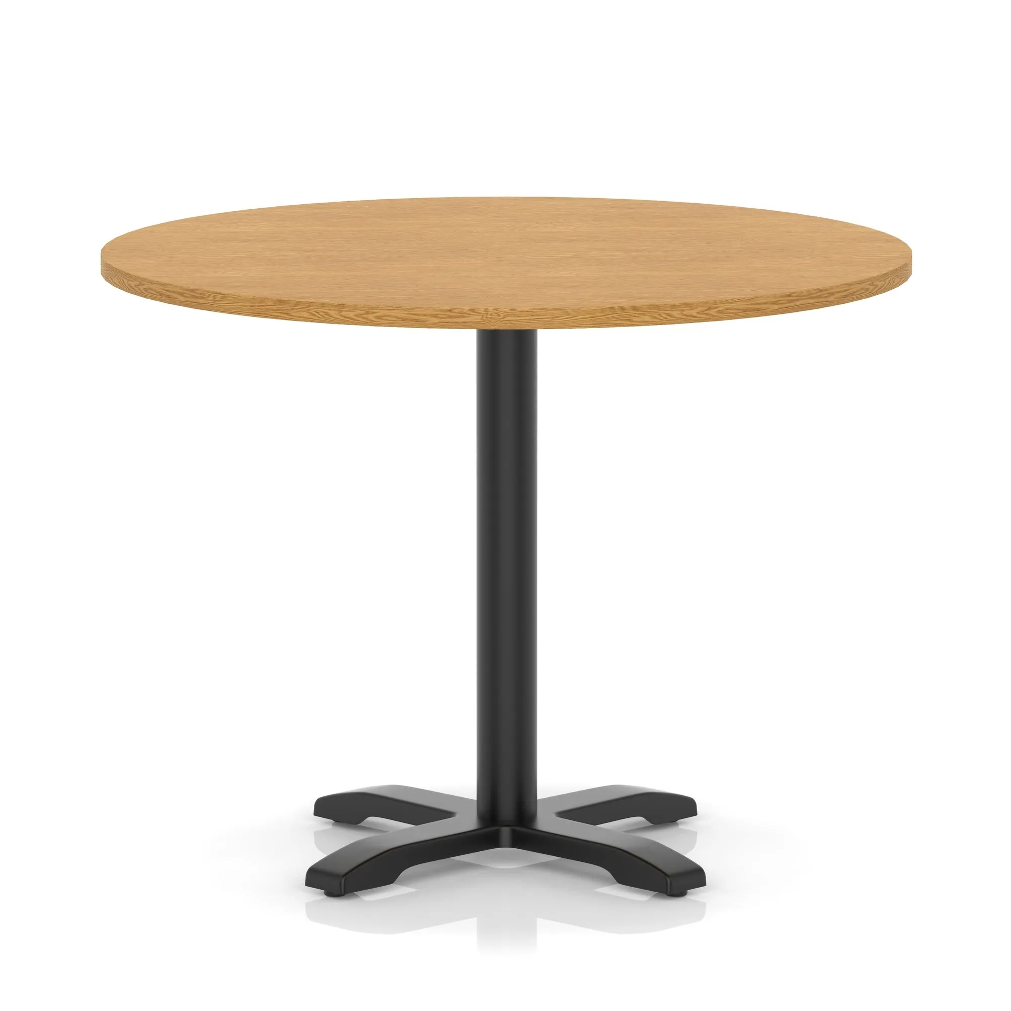 EE - Italia Round Poseur Table With Cross Base Black Leg