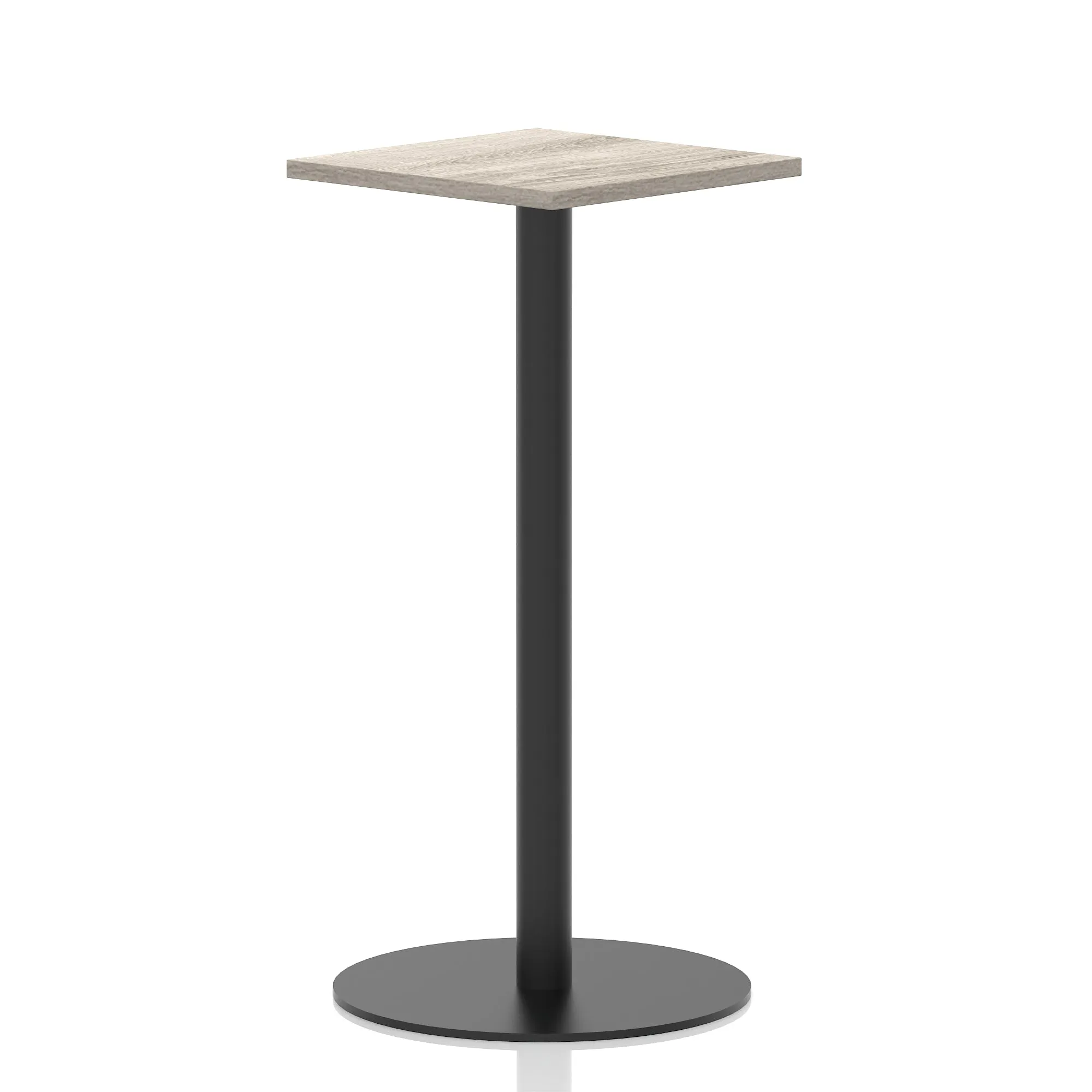 Italia Square Poseur Table Black Leg