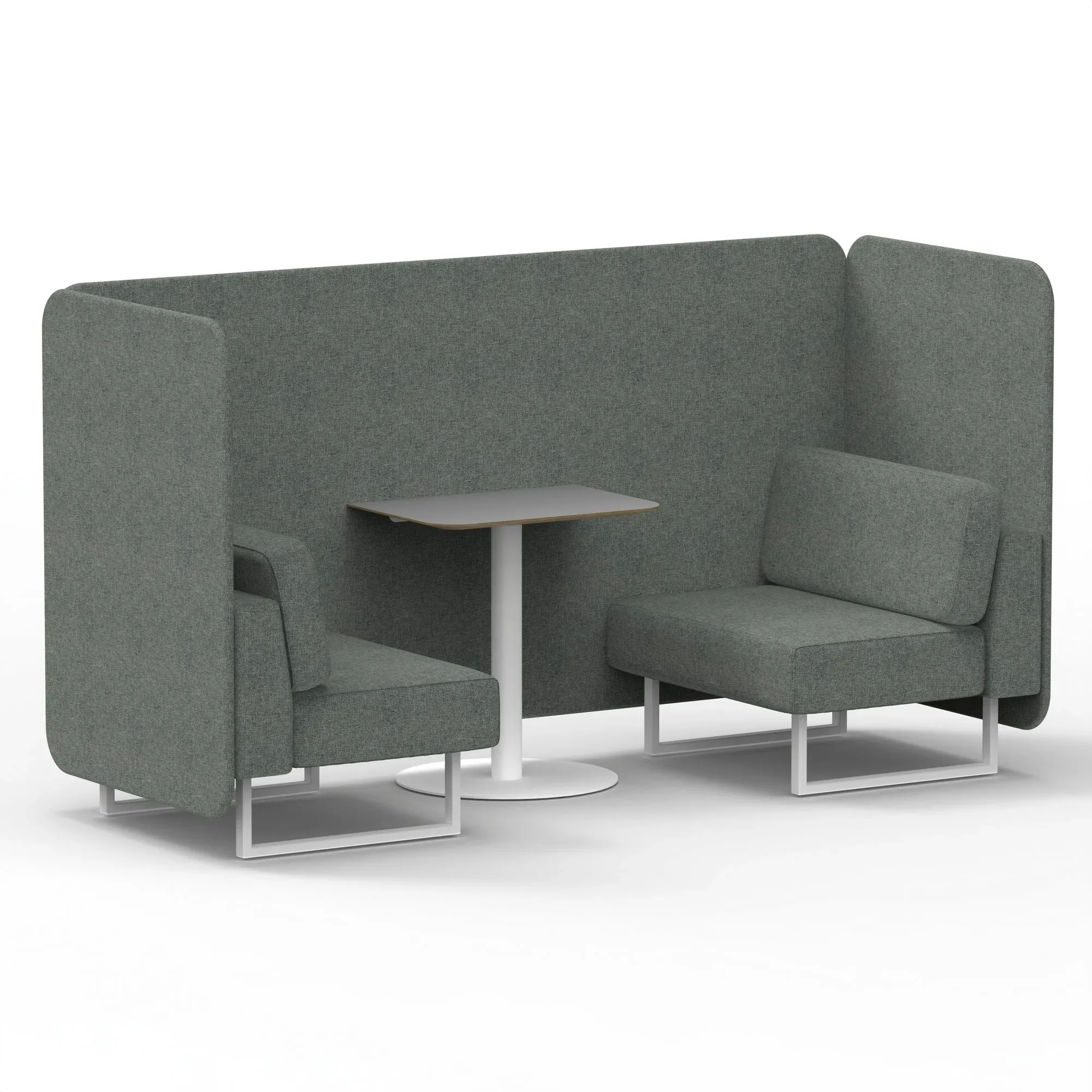 EE - Brixworth Bench Booth With Grey Table In Single Tone