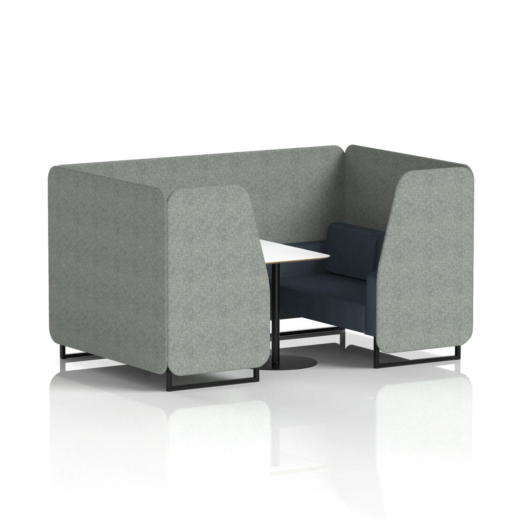 Brixworth Booth With White Table In Two Tone