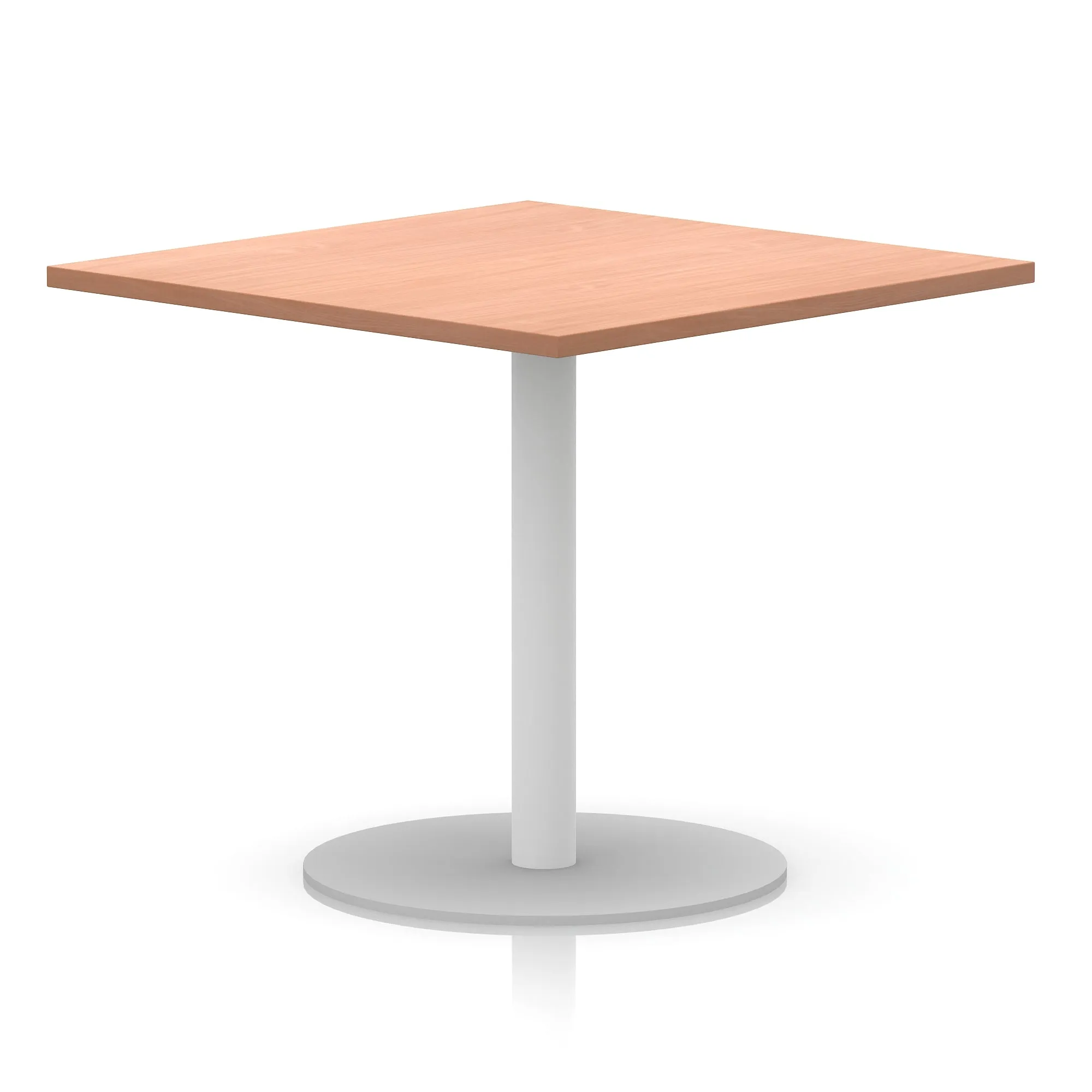 EE - Italia Square Poseur Table White Leg