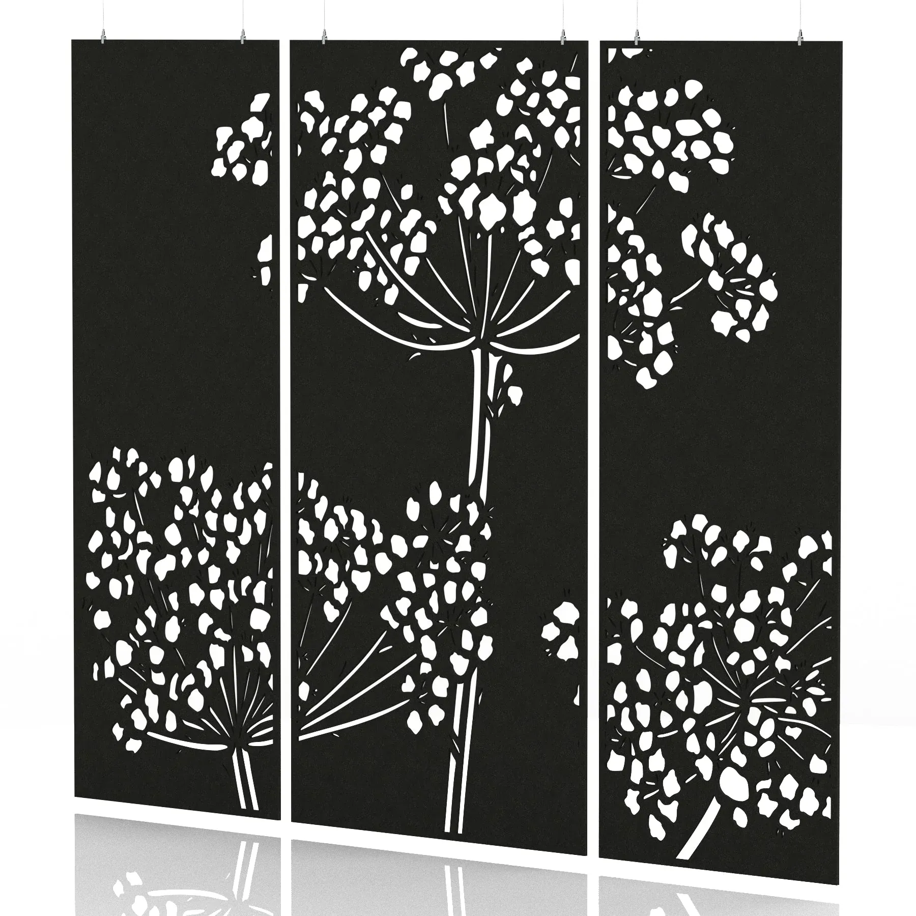 Sch! Acoustic Wall and Hanging Screens (3 Panels)