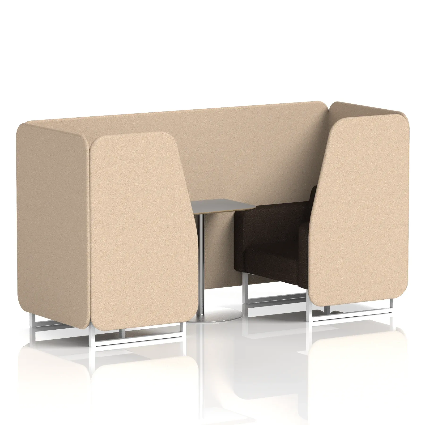 Brixworth Booth With Grey Table In Two Tone