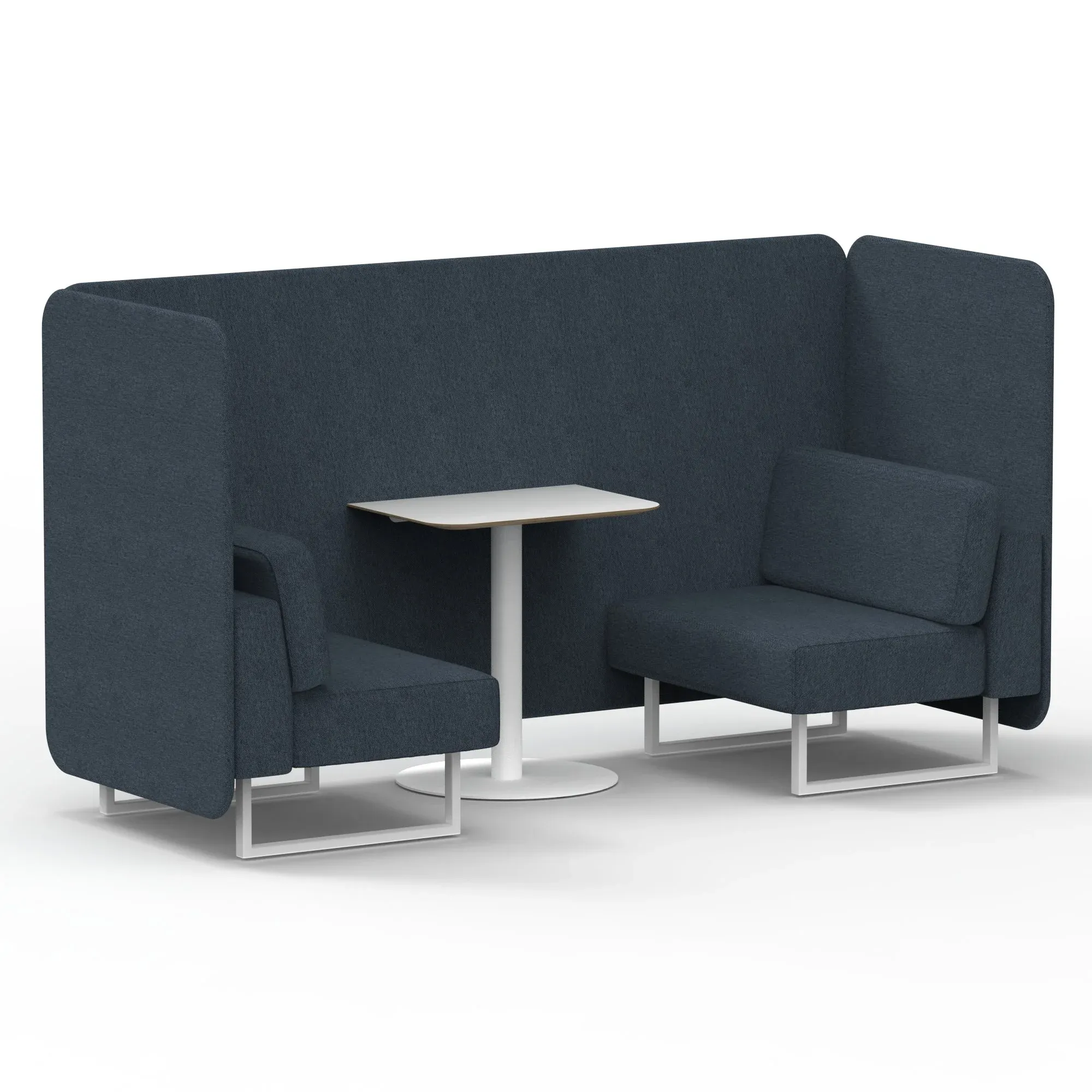 EE - Brixworth Bench Booth With White Table In Single Tone