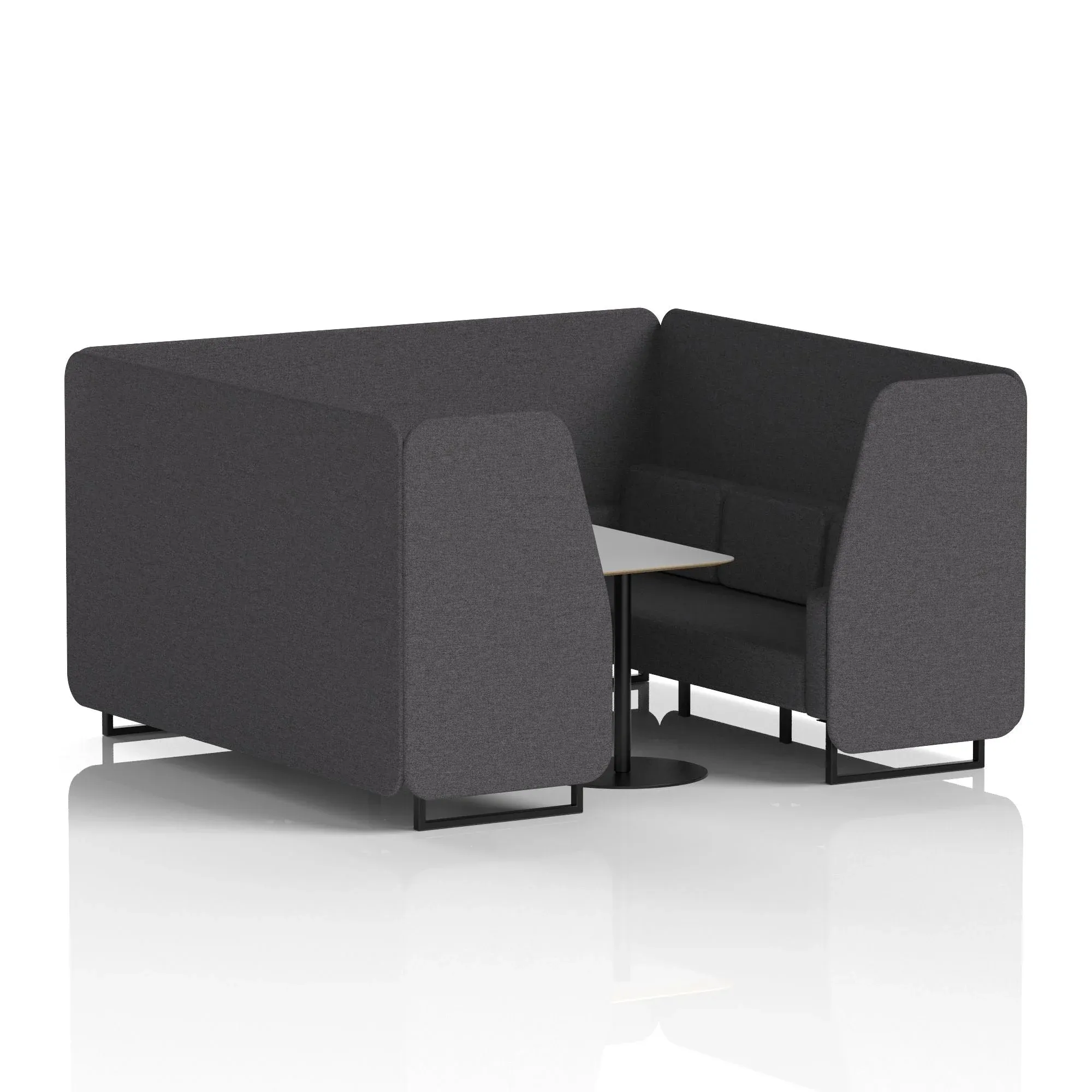Brixworth Booth With Grey Table In Single Tone