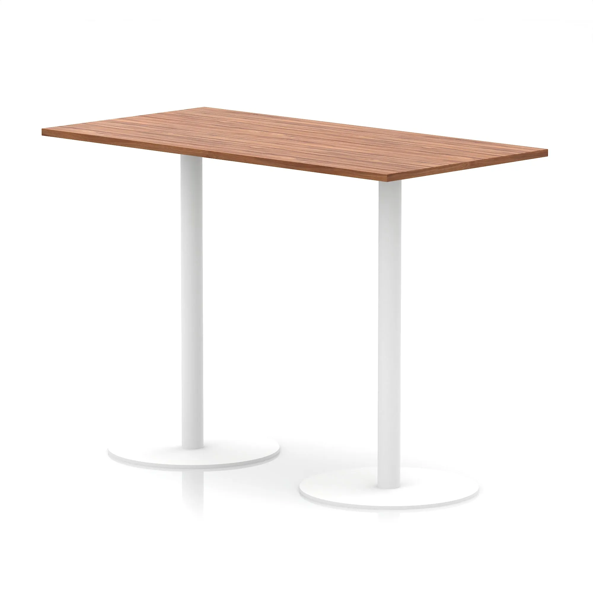 EE - Italia Rectangular Poseur Table White Leg