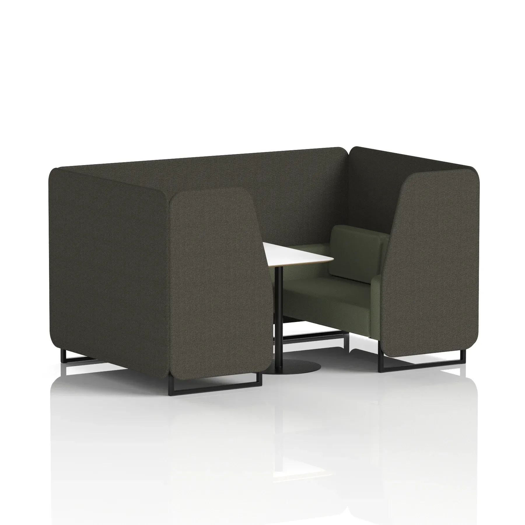 Brixworth Booth With White Table In Two Tone