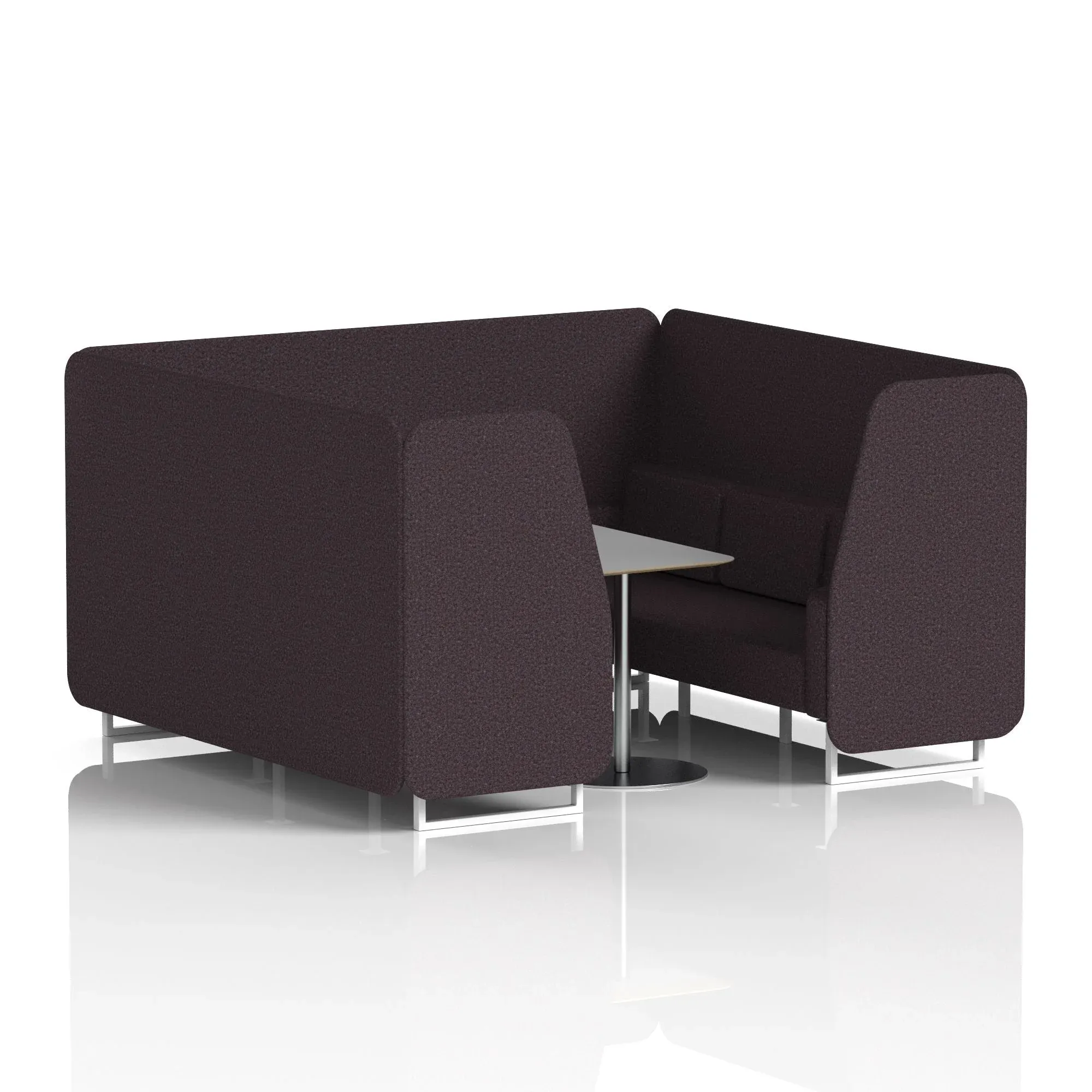 Brixworth Booth With Grey Table In Single Tone