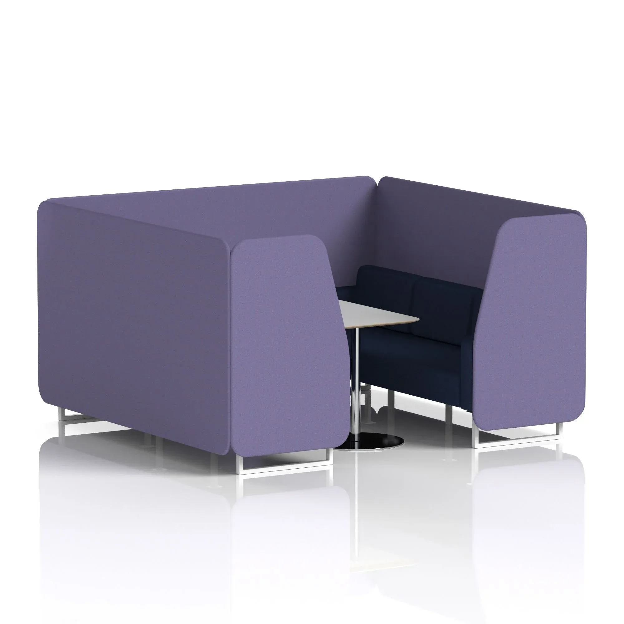 Brixworth Booth With Grey Table In Two Tone