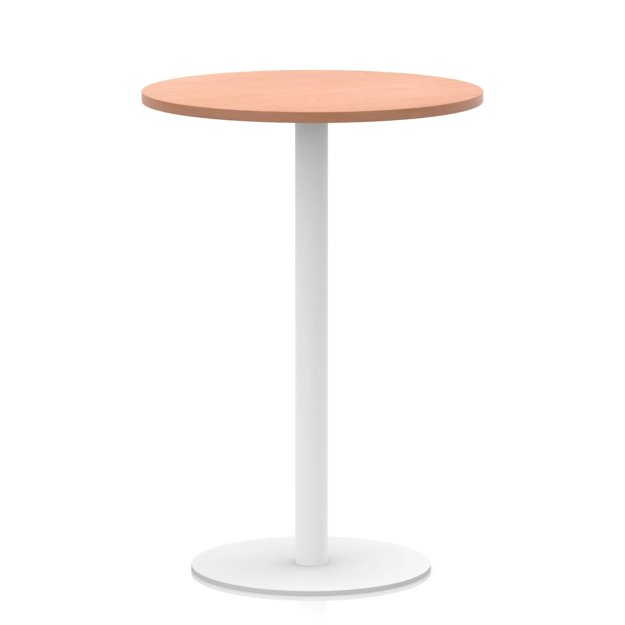 EE - Italia Round Poseur Table White Leg