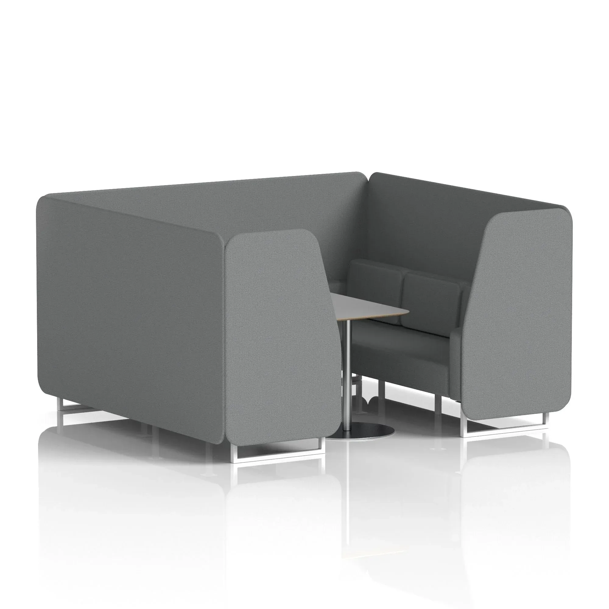 Brixworth Booth With Grey Table In Single Tone
