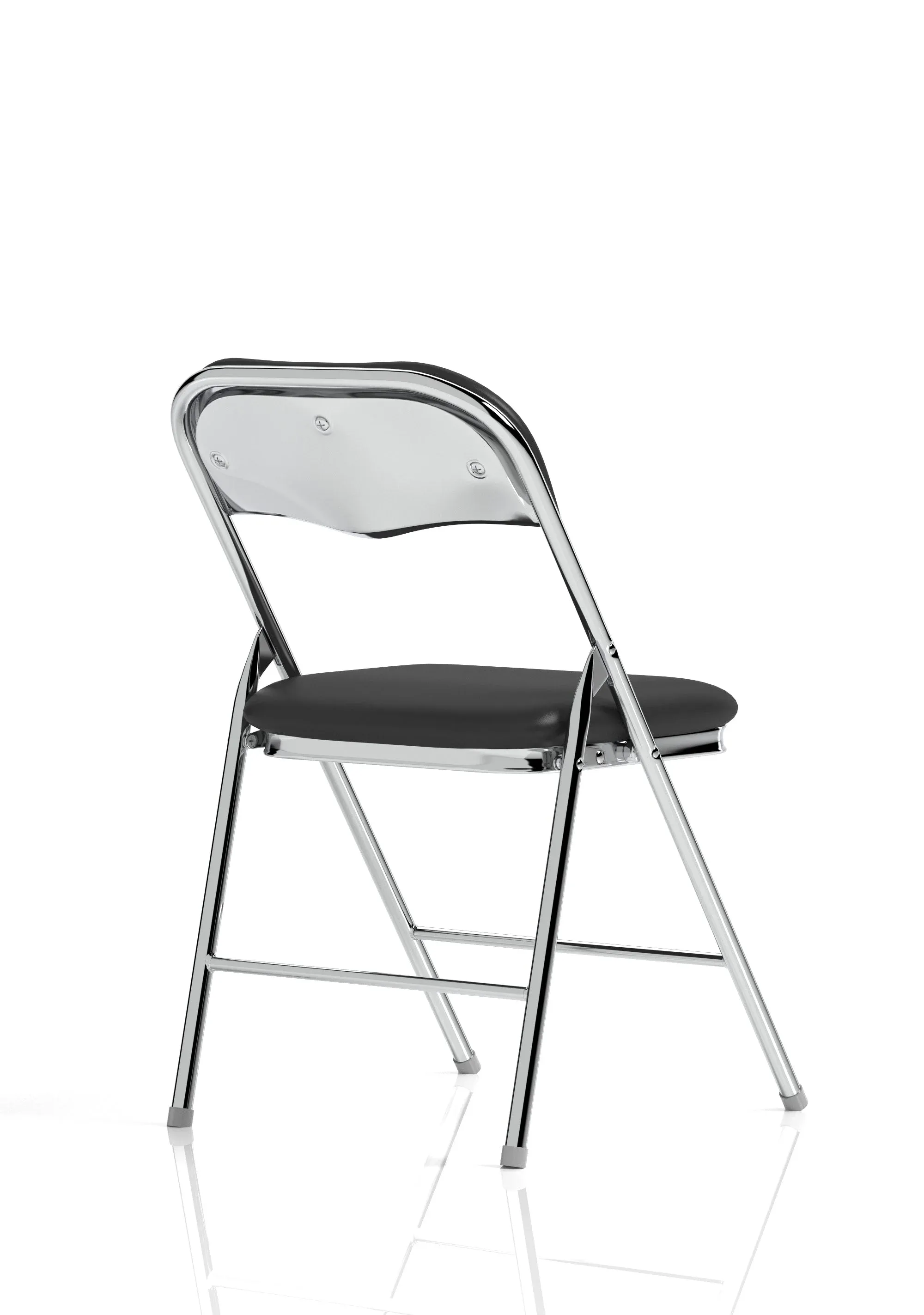 EE - Sicily Black Polyurethane Folding Chair