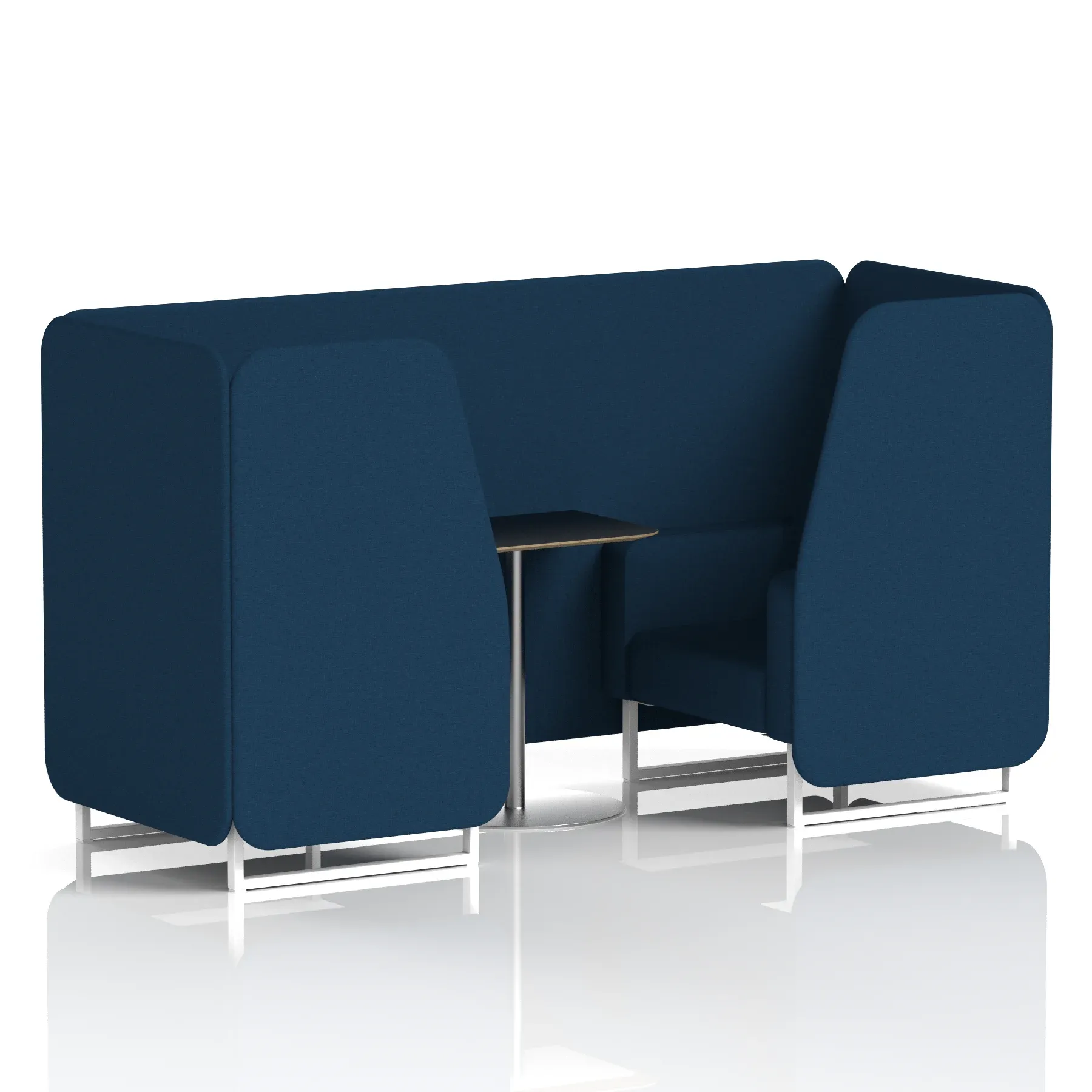 Brixworth Booth With Black Table In Single Tone