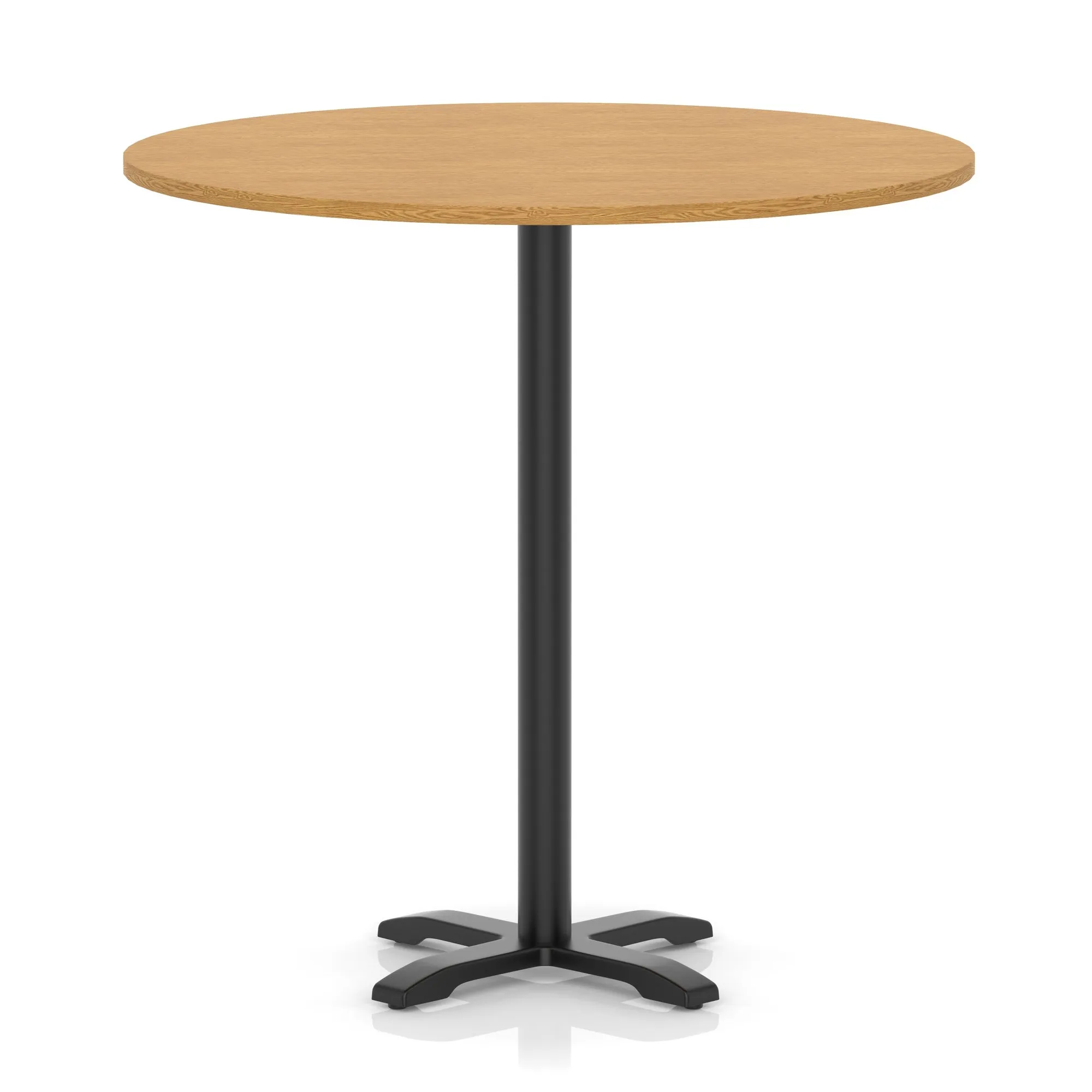EE - Italia Round Poseur Table With Cross Base Black Leg