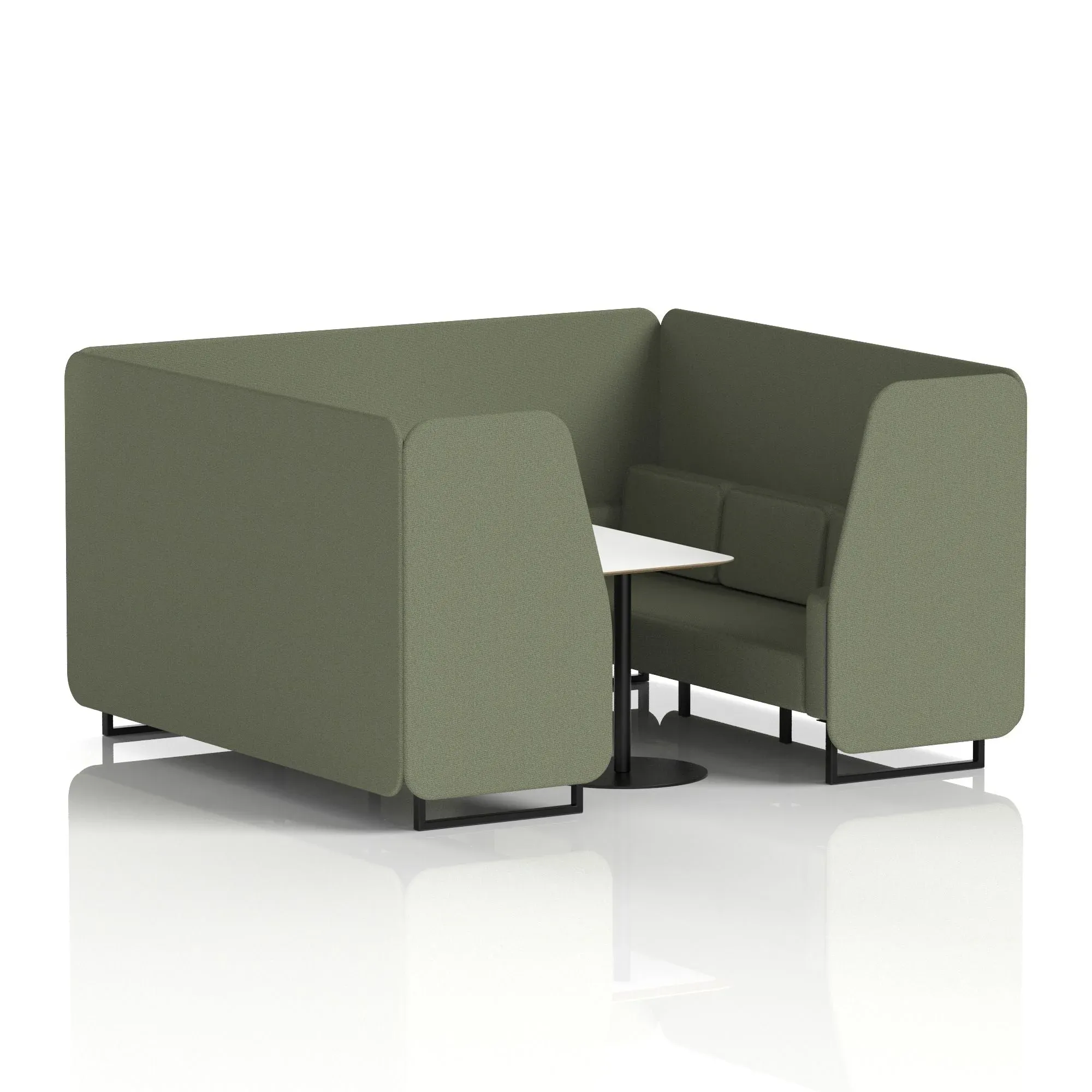 Brixworth Booth With White Table In Single Tone