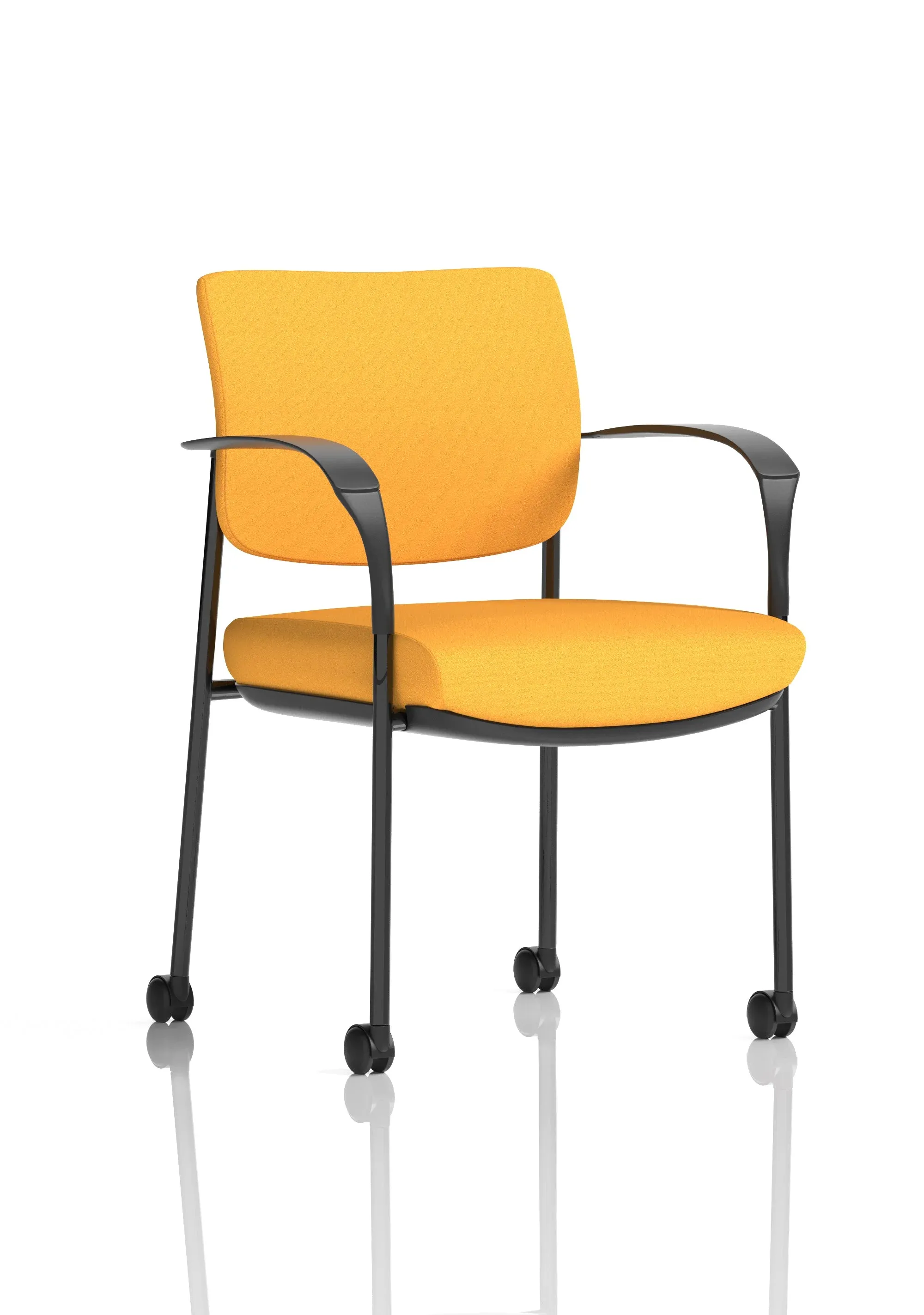 EE - Brunswick Deluxe Medium Back Visitor Office Chair with Arms with Castors