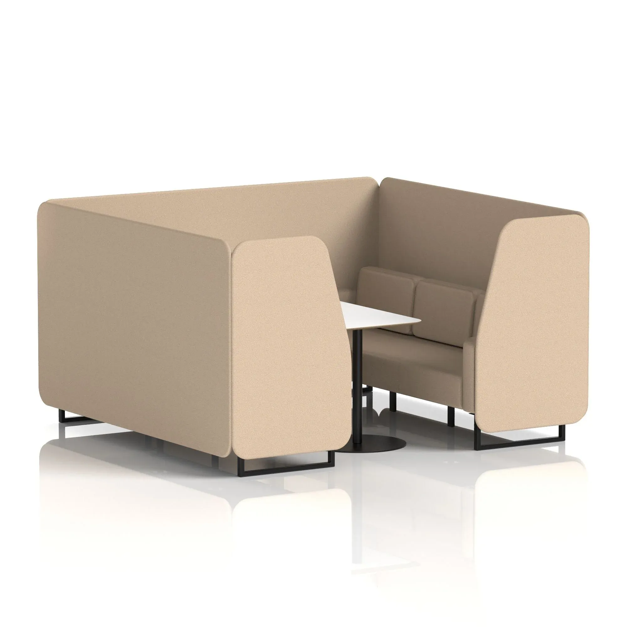 Brixworth Booth With White Table In Single Tone