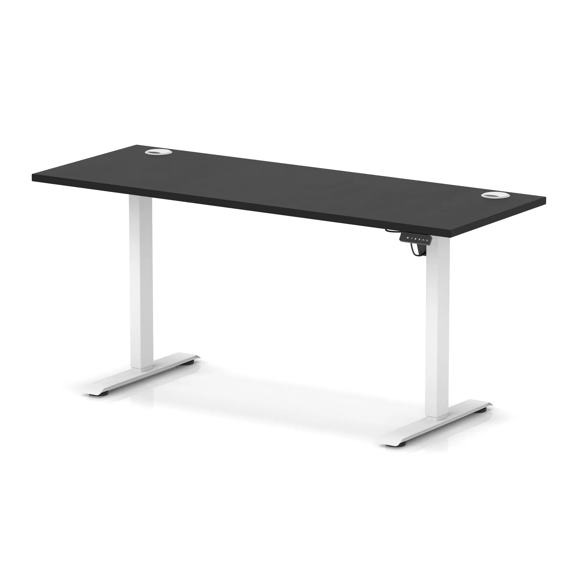 OE - Air Lite Height Adjustable Slimline Desk With Cable Ports