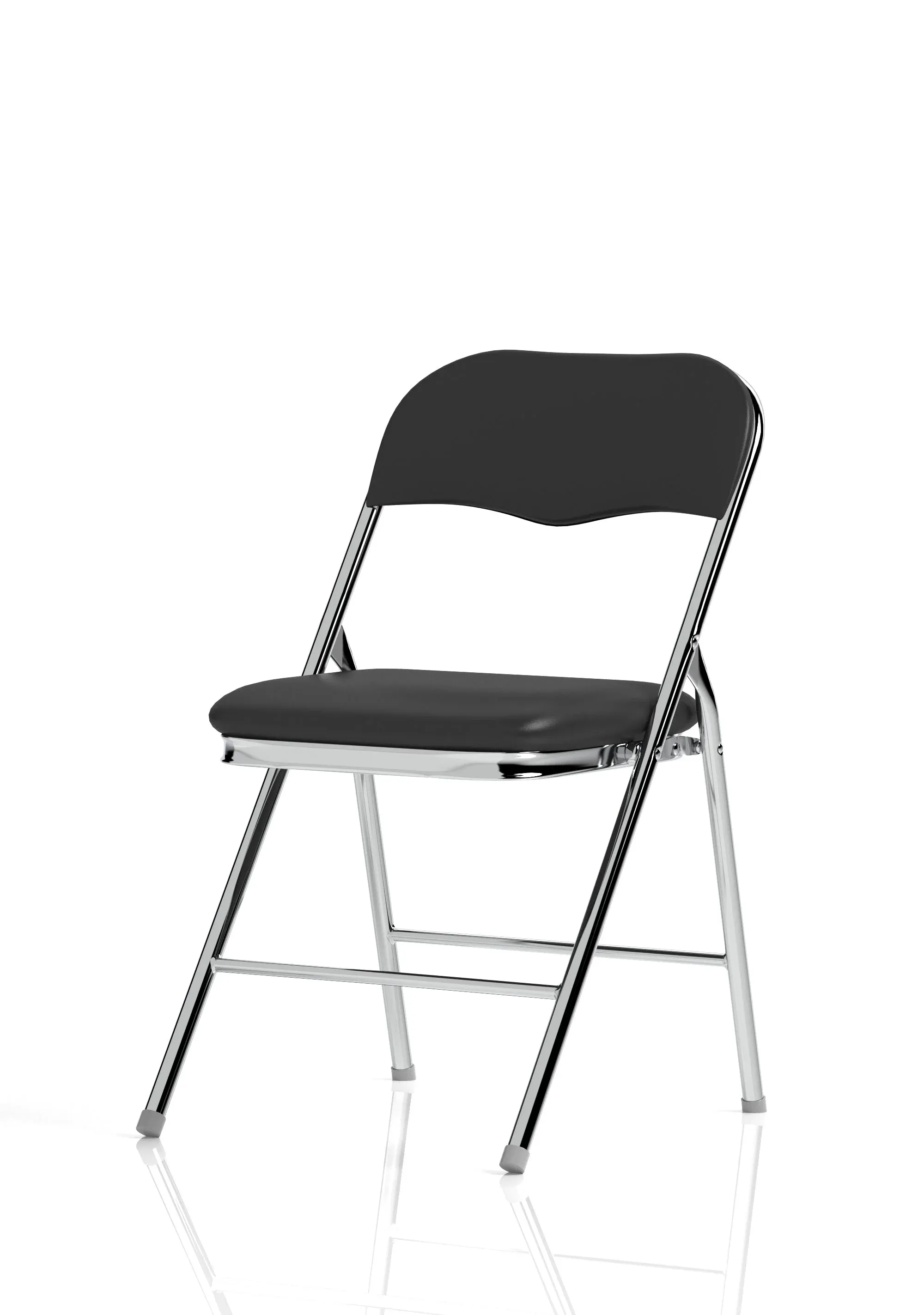 EE - Sicily Black Polyurethane Folding Chair