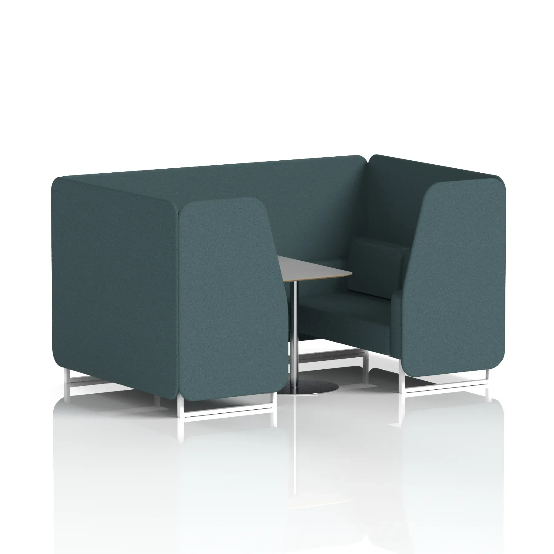 Brixworth Booth With Grey Table In Single Tone
