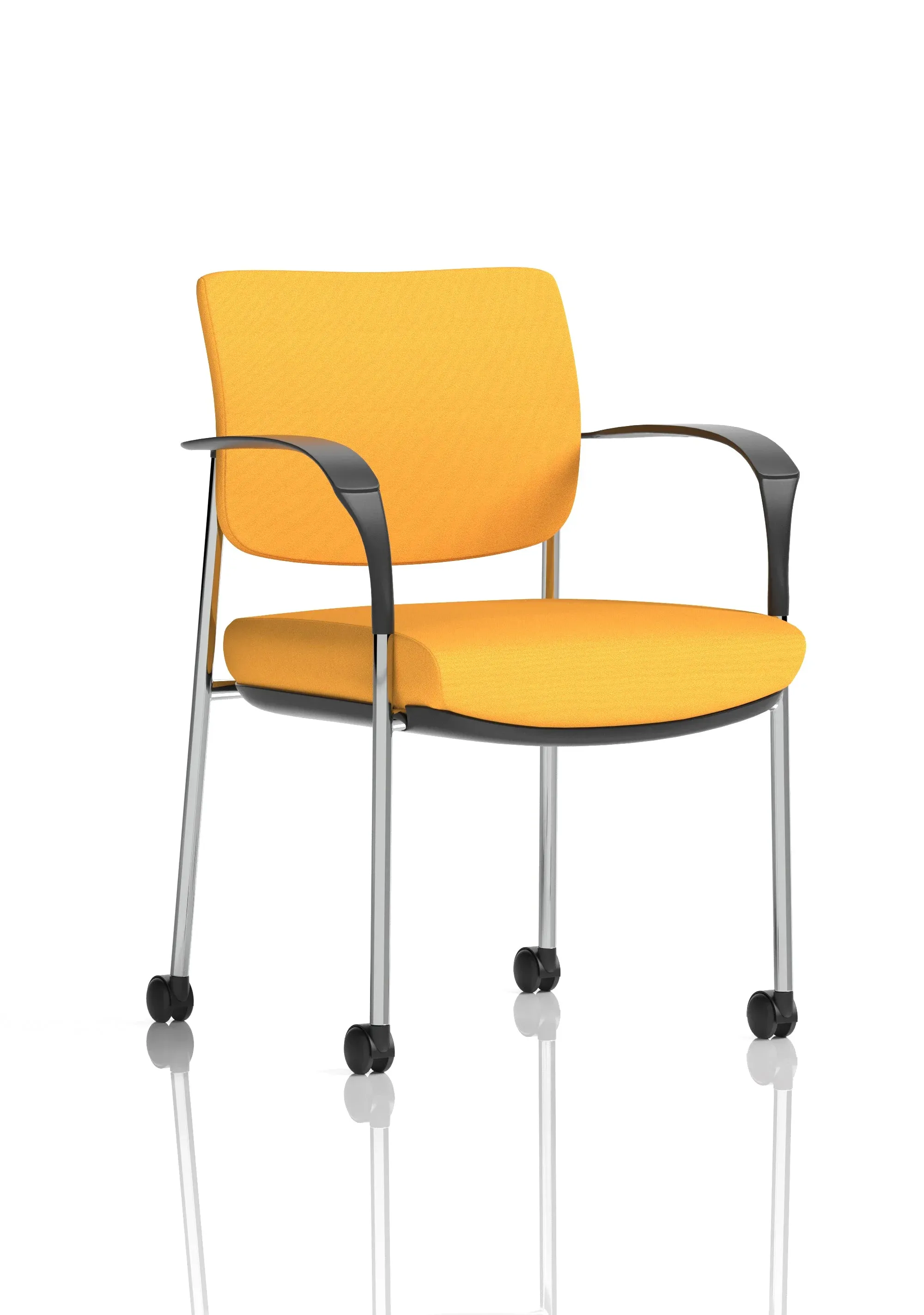 EE - Brunswick Deluxe Medium Back Visitor Office Chair with Arms with Castors
