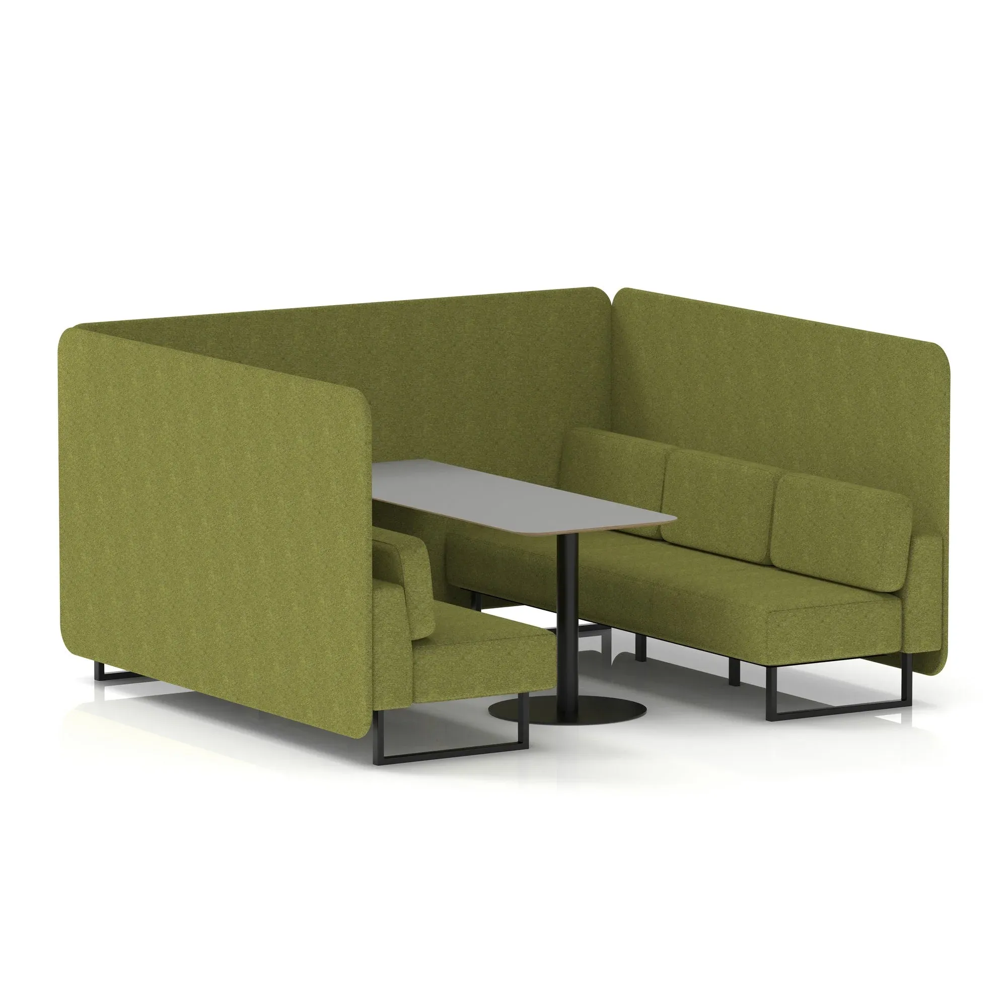 EE - Brixworth Bench Booth With Grey Table In Single Tone