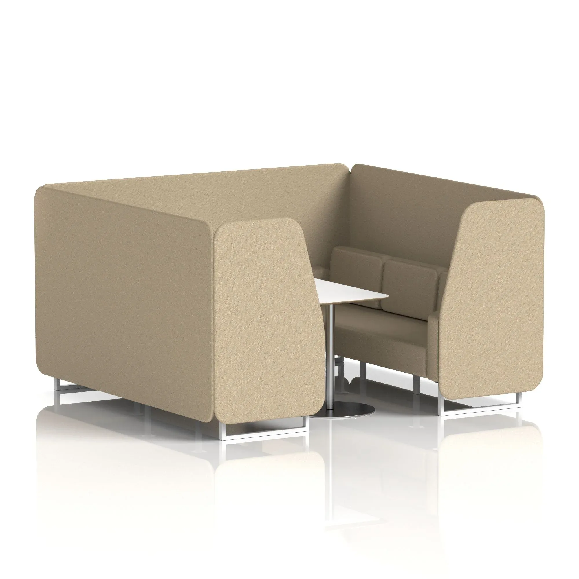 Brixworth Booth With White Table In Single Tone