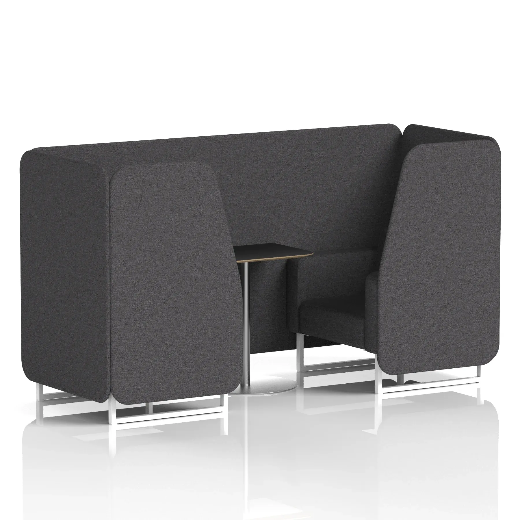 Brixworth Booth With Black Table In Single Tone