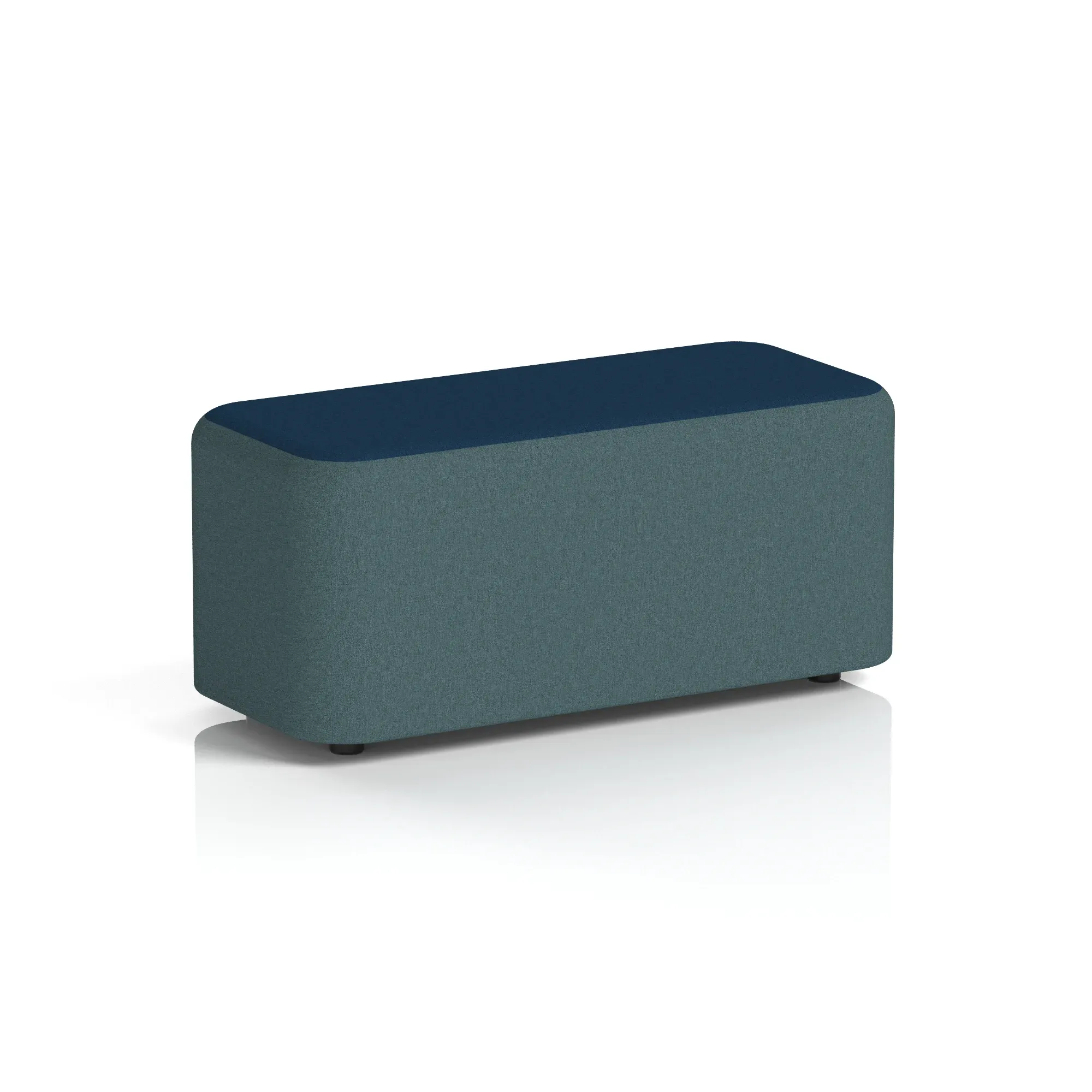 Harlestone Rectangular Stool in Two Tone