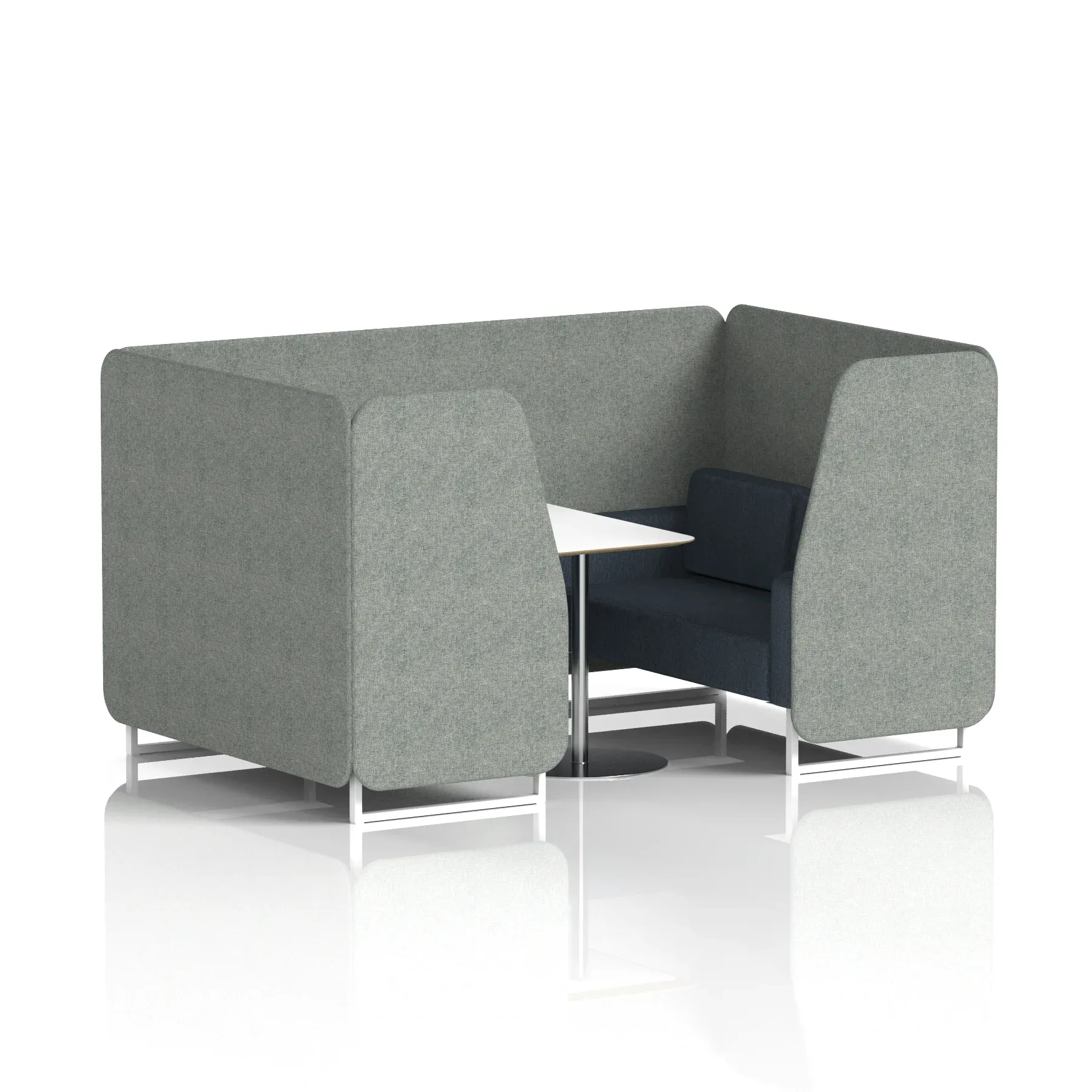 Brixworth Booth With White Table In Two Tone