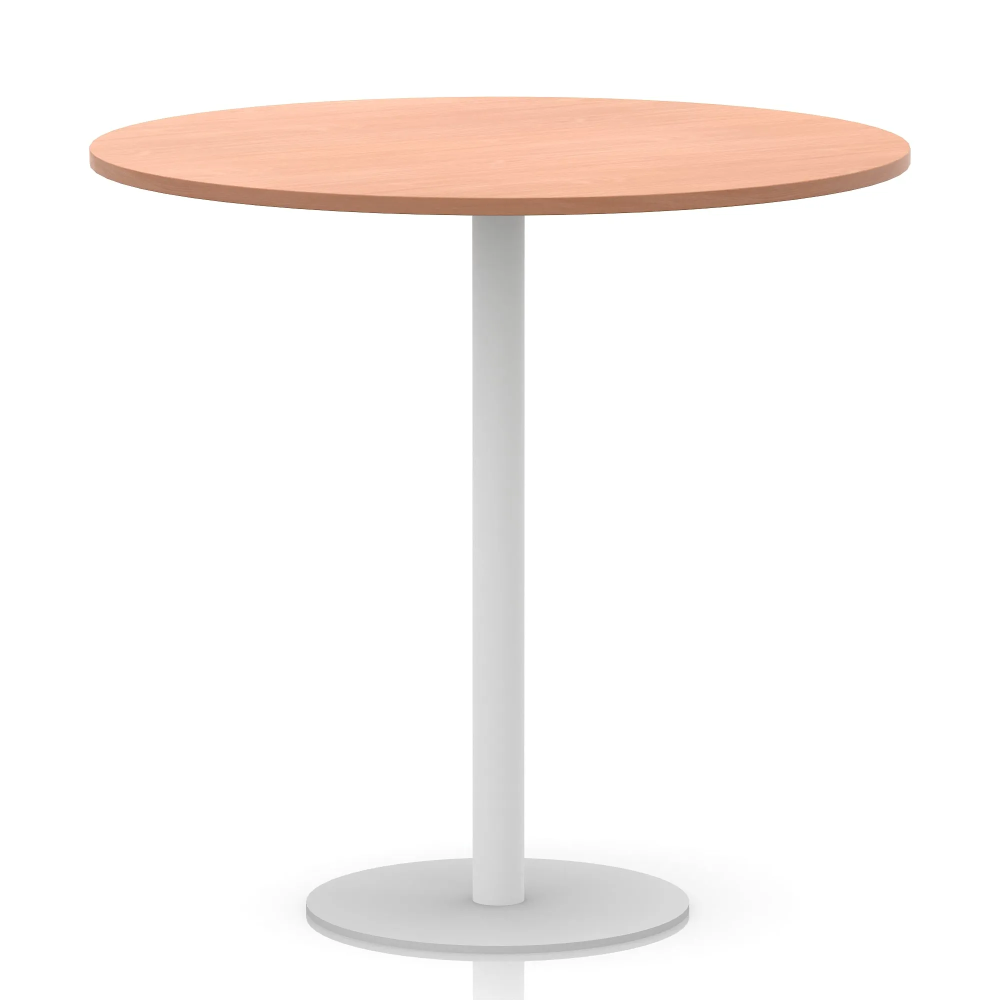 EE - Italia Round Poseur Table White Leg