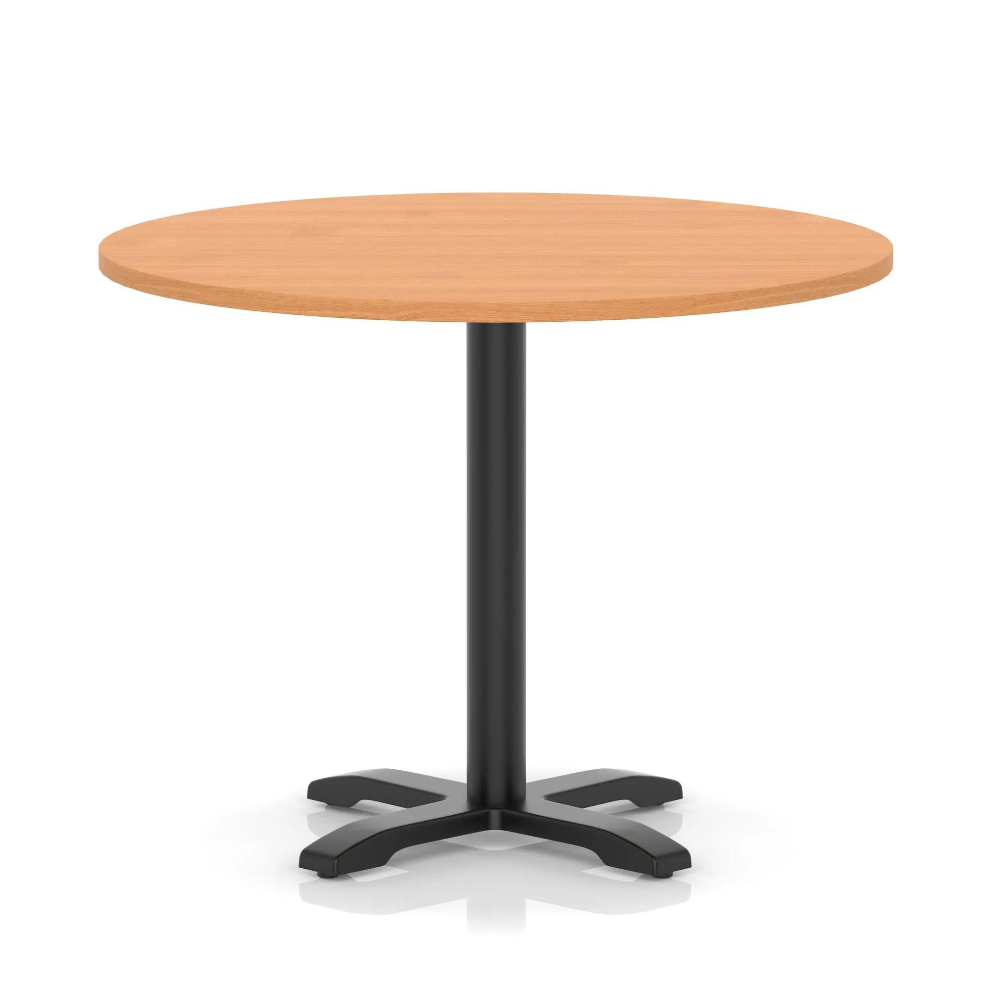 EE - Italia Round Poseur Table With Cross Base Black Leg