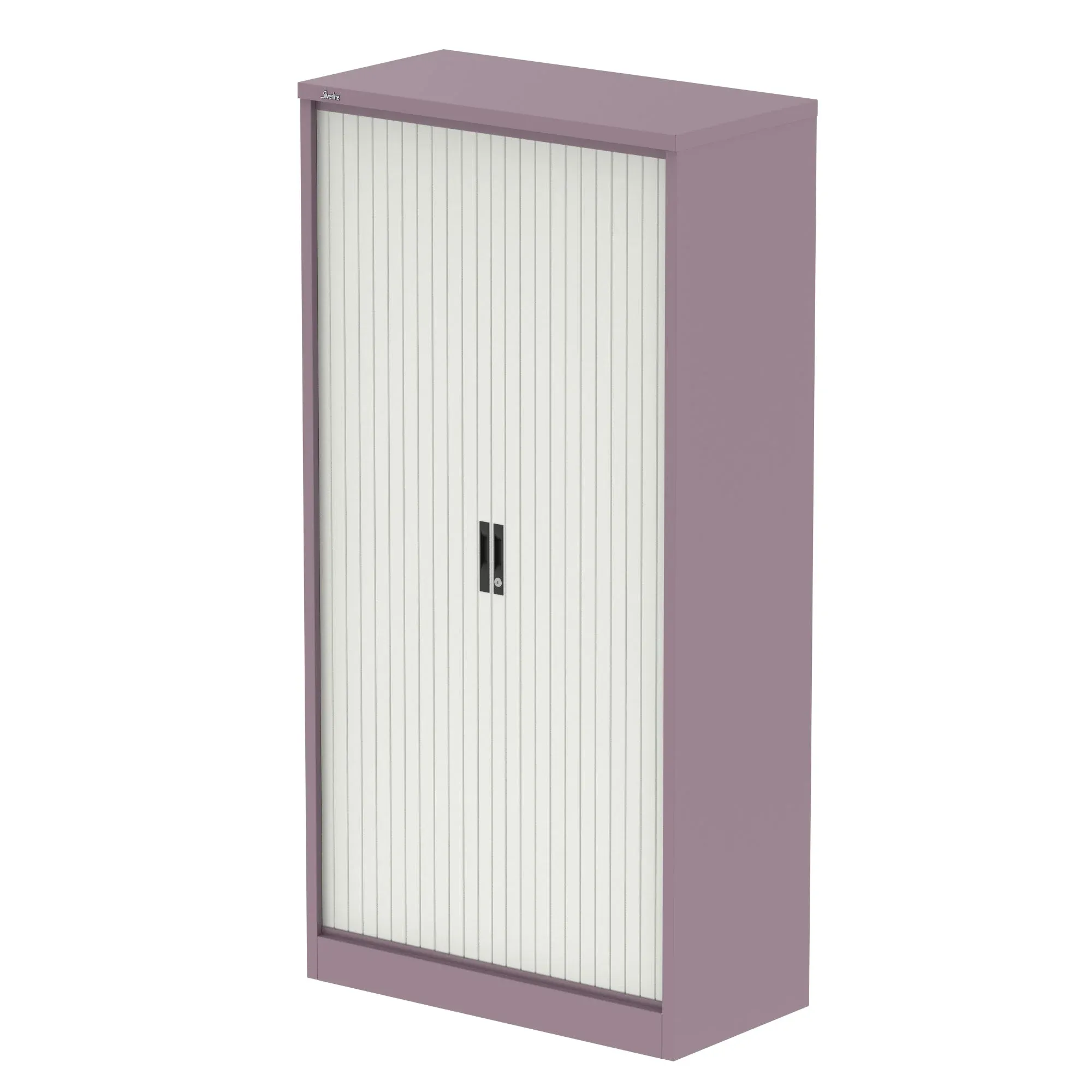 EE - Qube Side Tambour Cupboard With Shelves
