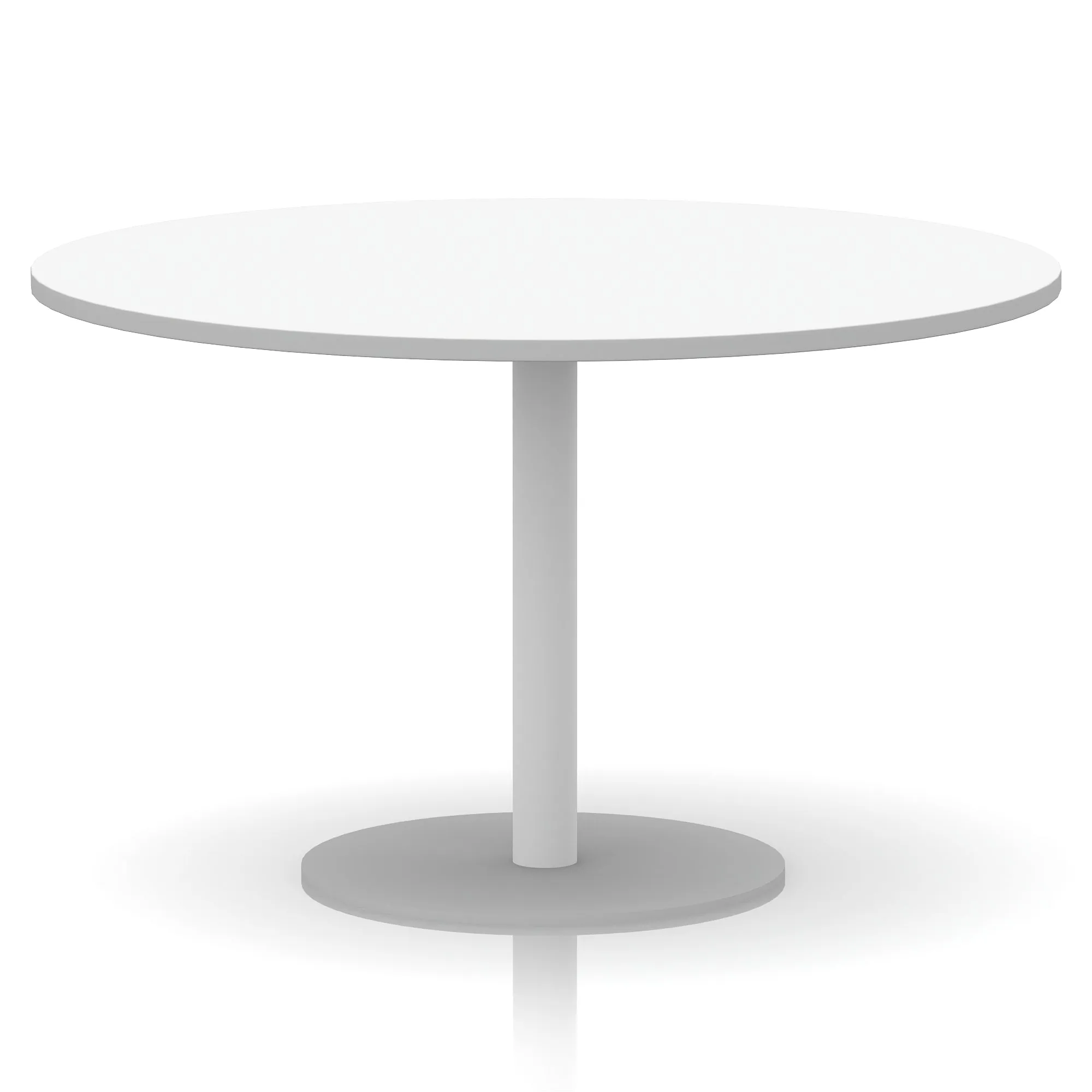 EE - Italia Round Poseur Table White Leg