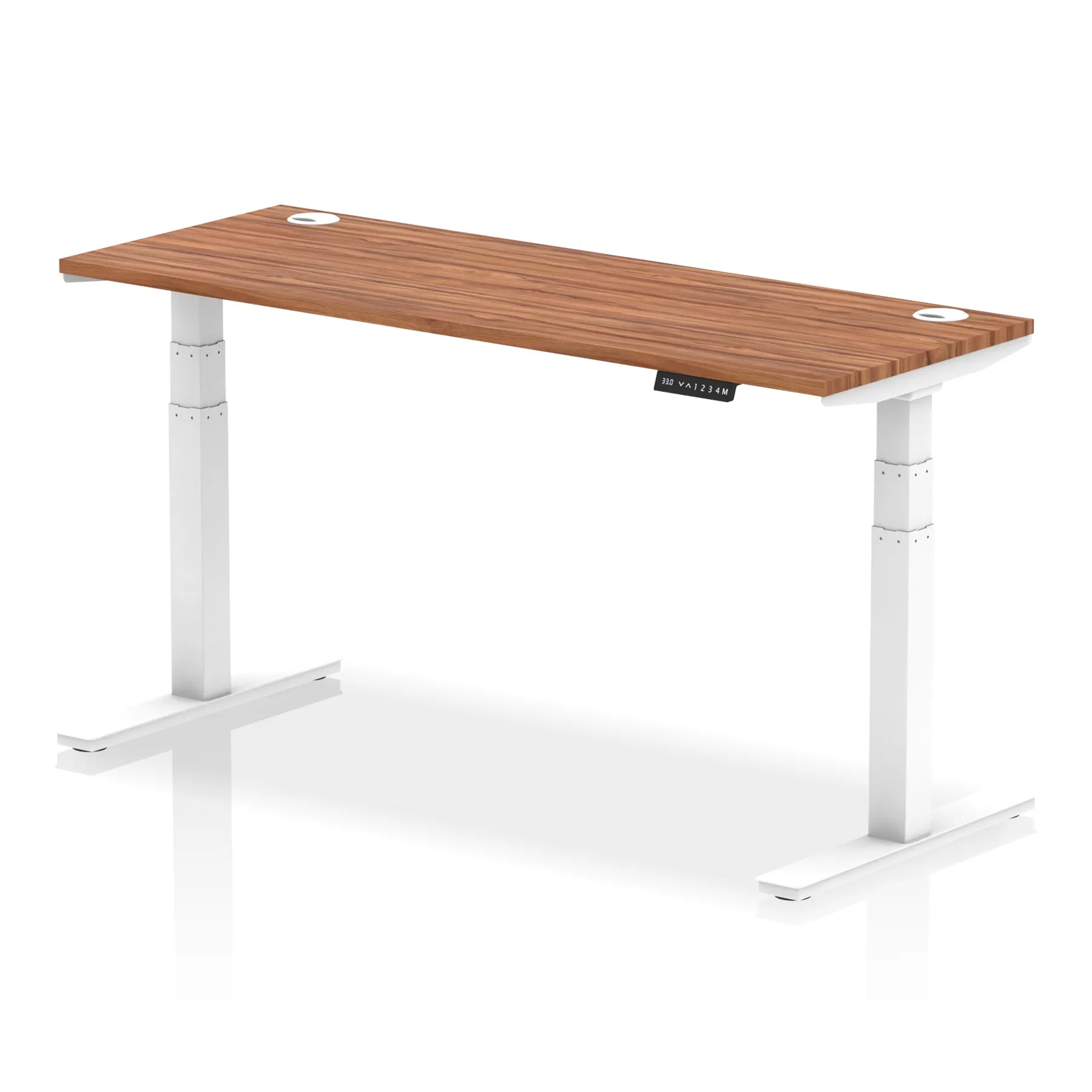 EE - Air Height Adjustable Slimline Desk With Cable Ports