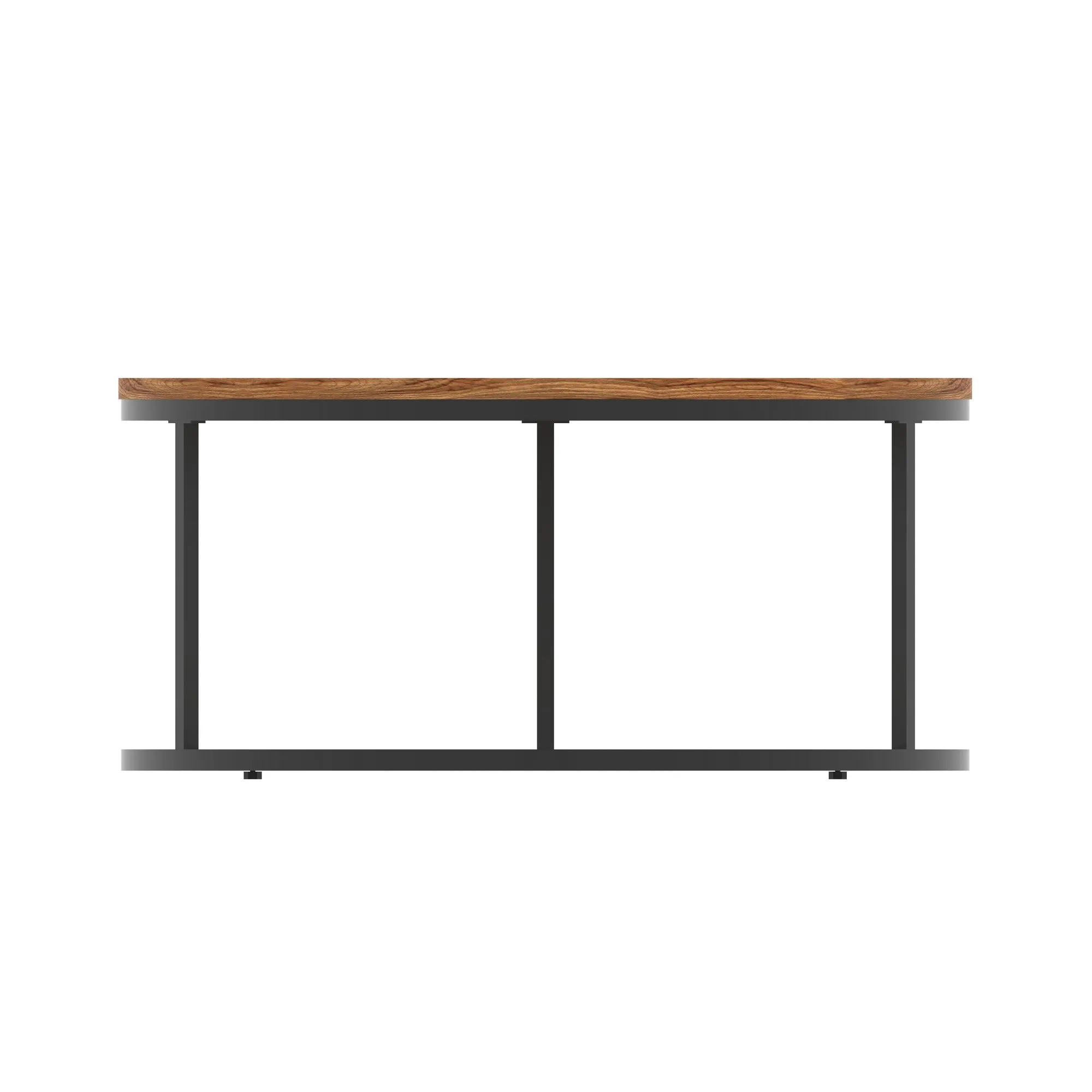 Impulse Round Coffee Table With Metal Frame