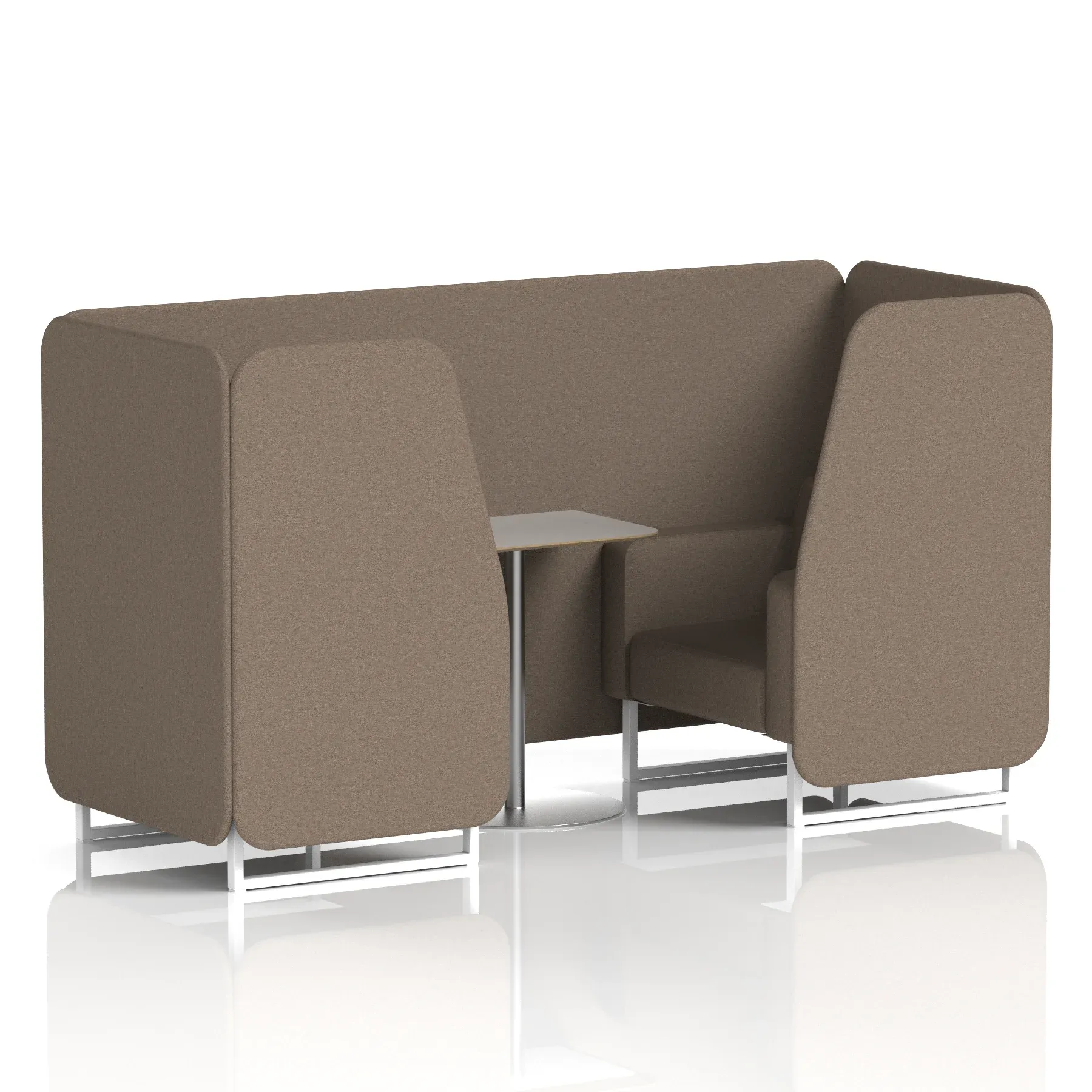 Brixworth Booth With Grey Table In Single Tone
